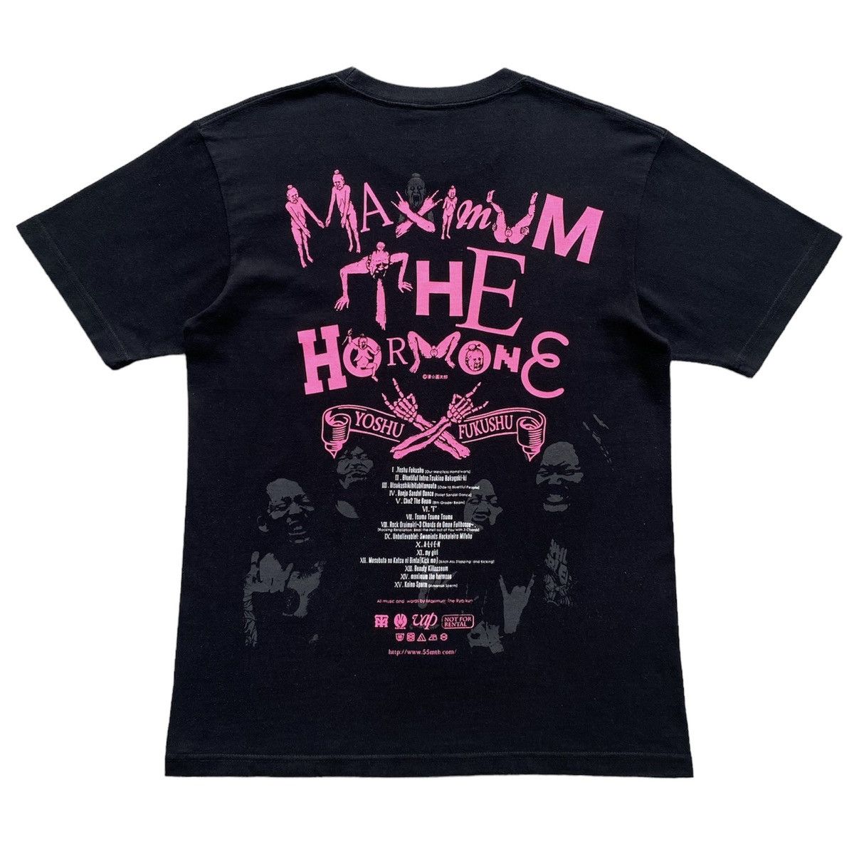 image of Band Tees Vintage Maximum The Hormone Tour Tshirt in Black, Men's (Size Large)