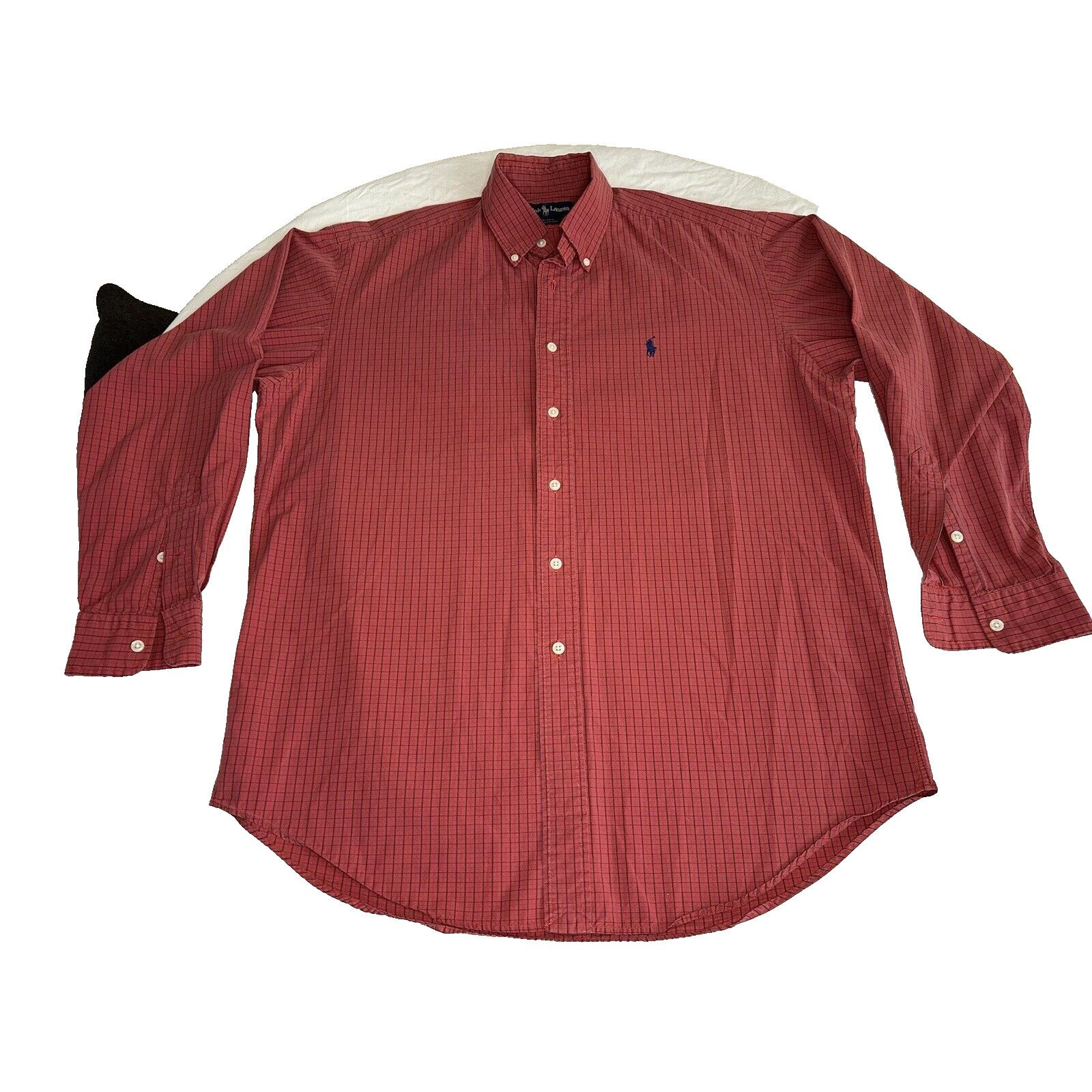 Ralph Lauren Ralph Lauren Button Shirt Blake Medium Red/Blue Check w/Pony Size US M / EU 48-50 / 2 - 1 Thumbnail