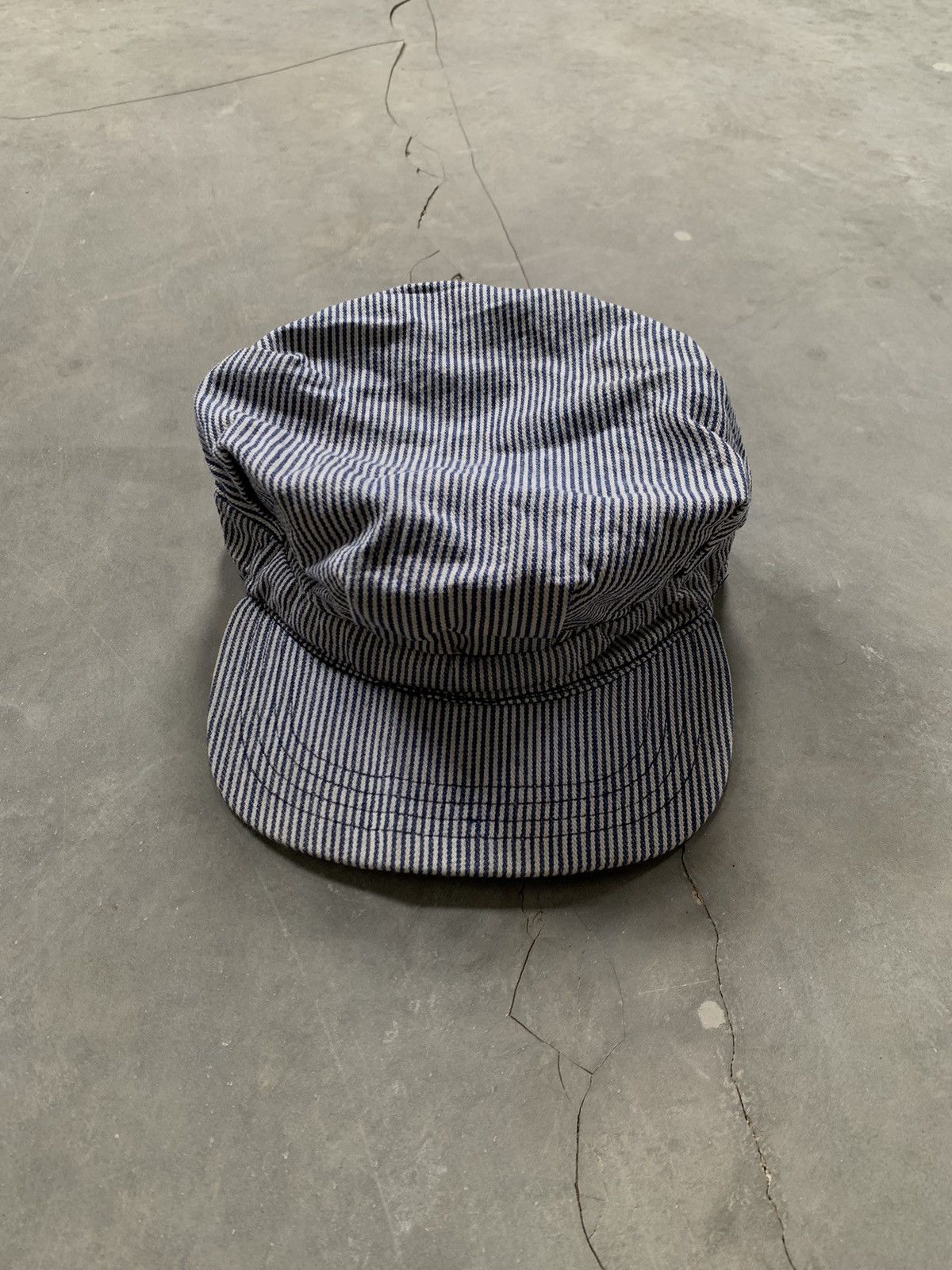 Japanese Brand Work Gear Hickory Train Conductor Hat Size ONE SIZE - 1 Thumbnail