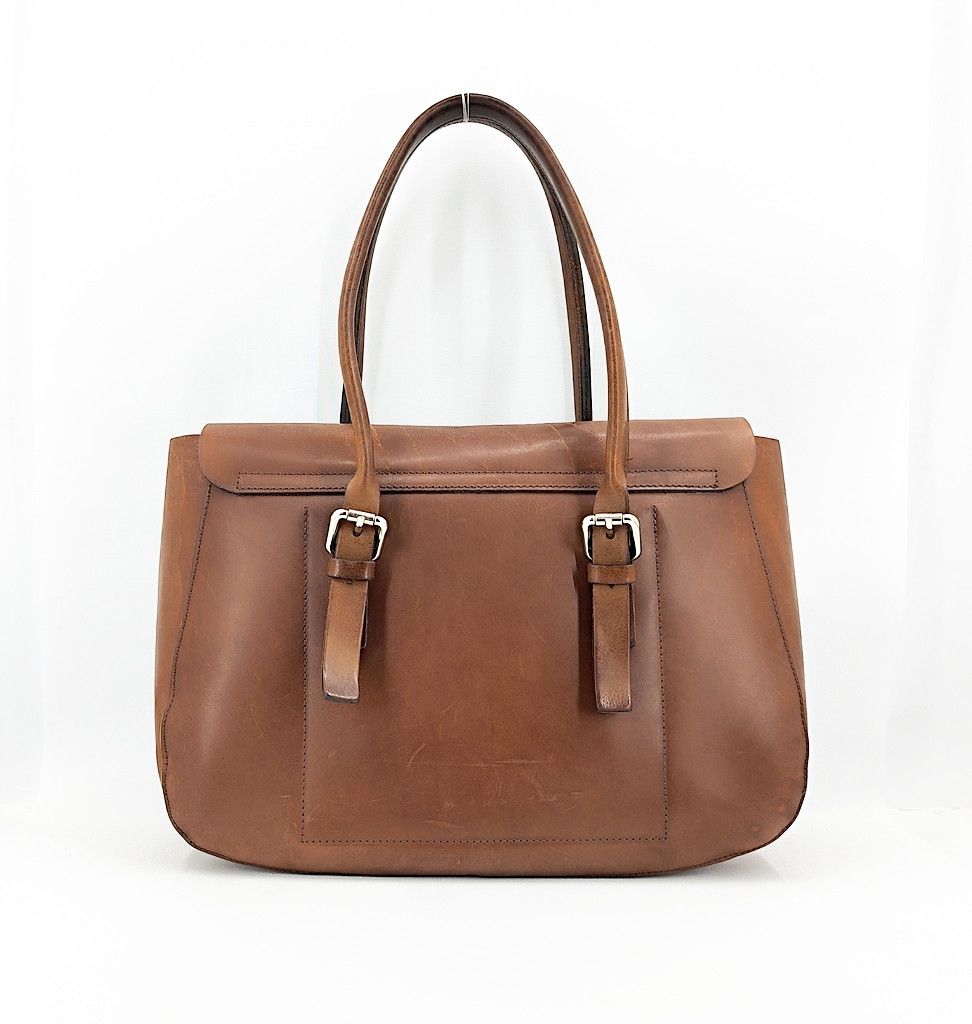 M0851 M0851 matador signature full leather tote bag shaped flap Size ONE SIZE - 3 Thumbnail