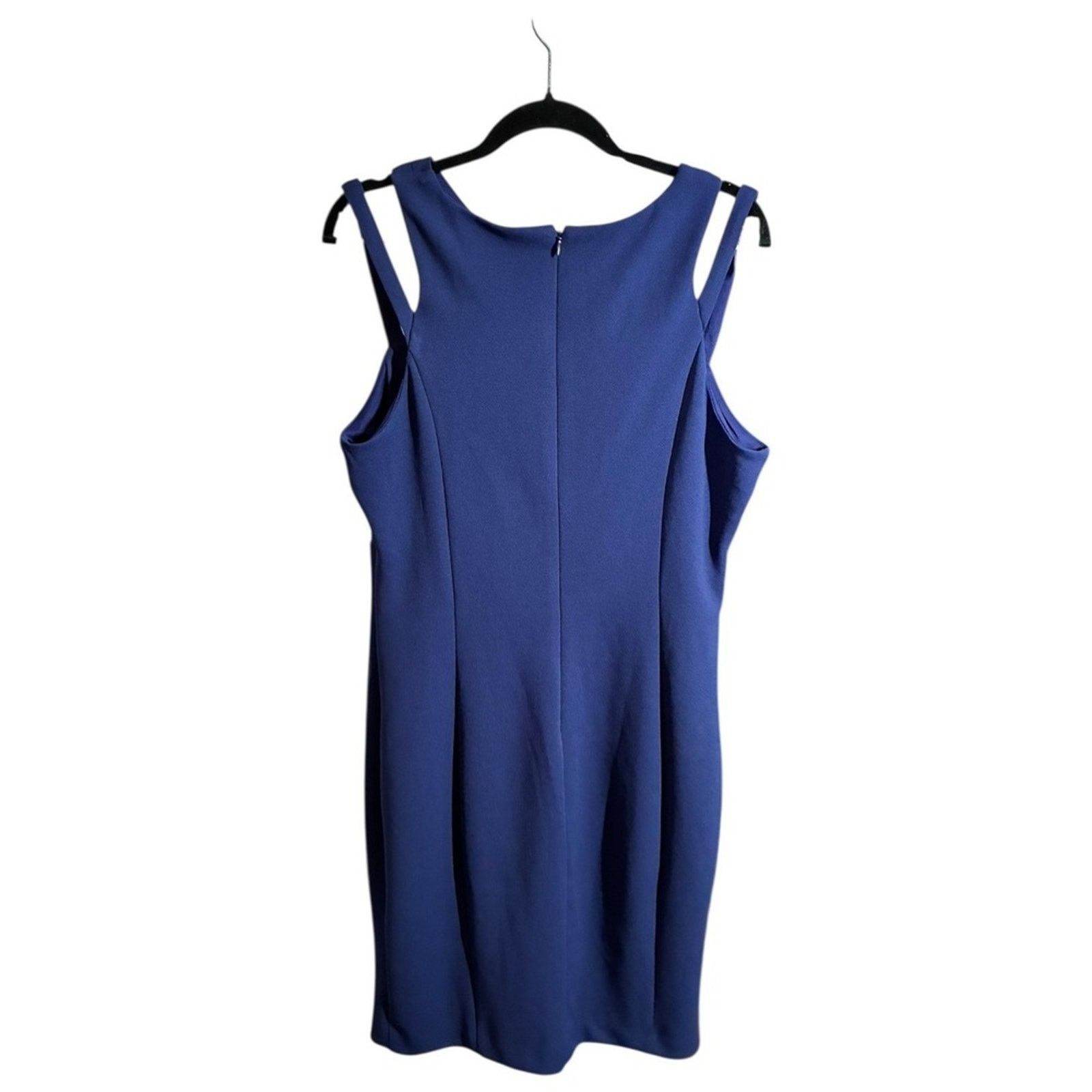 Guess Plus Guess Blue Crisscross Strap Bodycon Sheath Dress Sz 16 Size XXL / US 16-18 / IT 52-54 - 5 Thumbnail