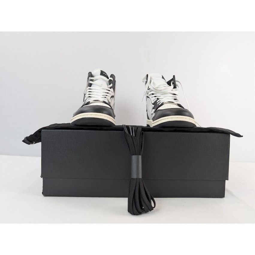 Amiri o1rshd1 Skel Hi Top Sneaker in Black / White Size US 11 / EU 44 - 17 Thumbnail