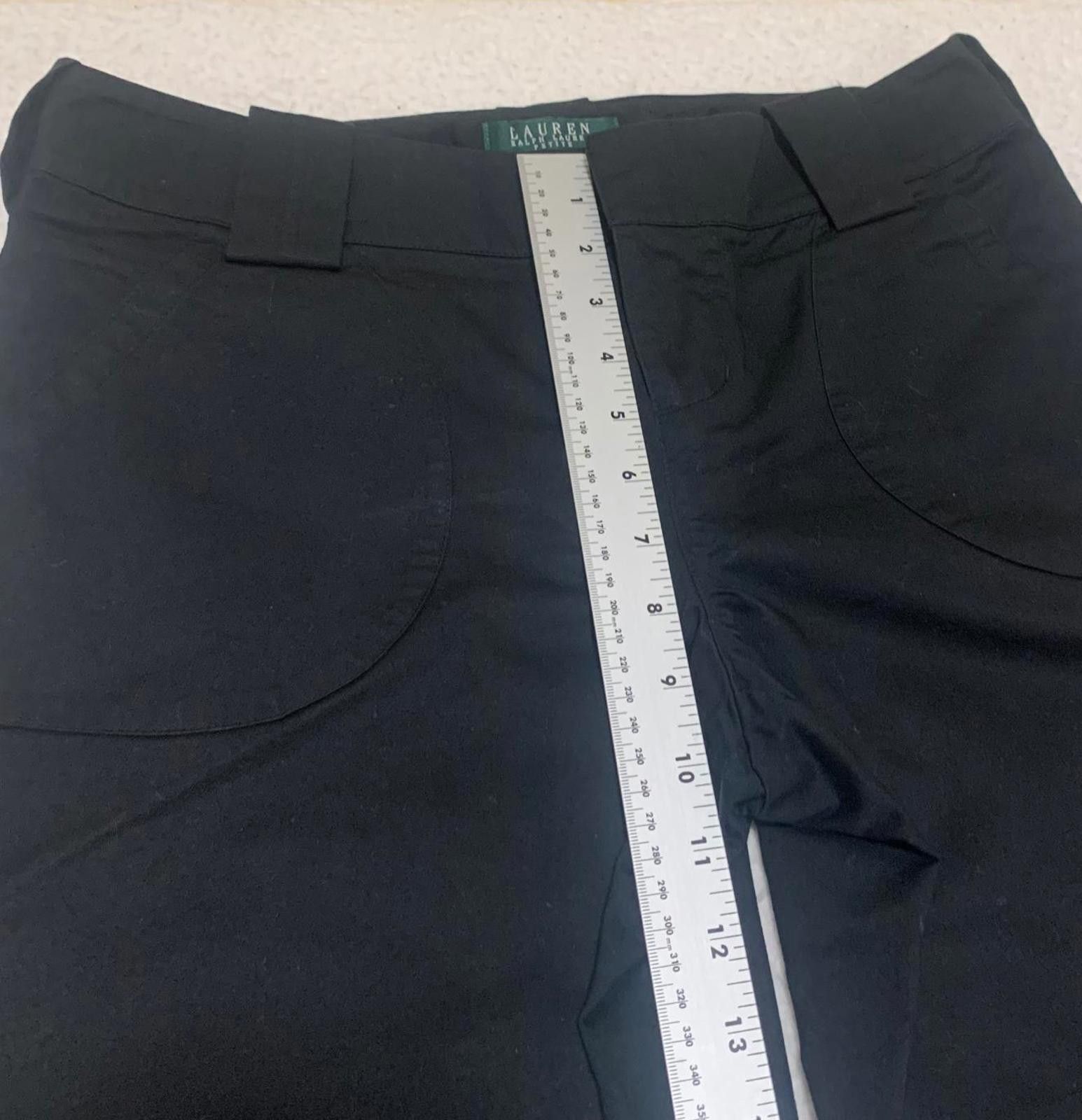 Lauren Ralph Lauren Lauren Ralph Lauren Women's 6P Black Wide Leg Gaucho Pants Size 28" / US 6 / IT 42 - 8 Thumbnail