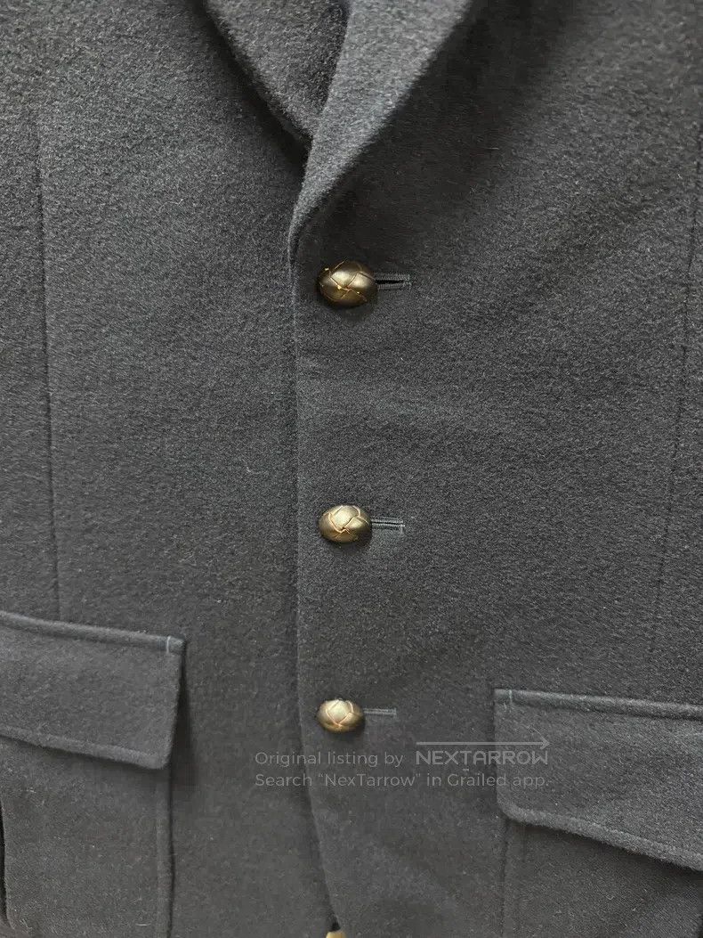 Yohji Yamamoto YOHJI YAMAMOTO Walnut Button Woolen Loose Fit Suit Jacket Size US M / EU 48-50 / 2 - 4 Thumbnail