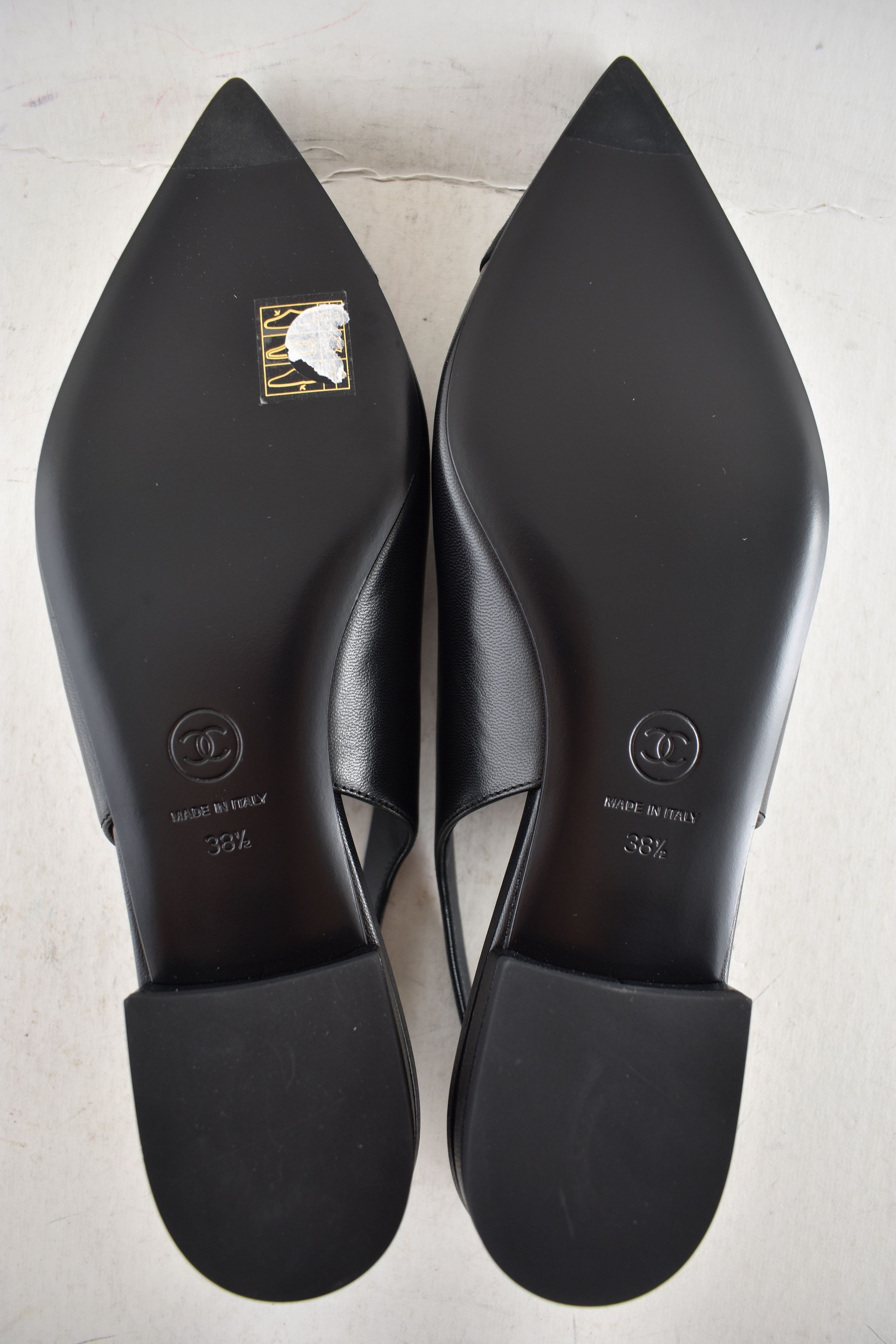 Chanel Chanel 24A CC Logo Coco Slingback Pointed Ballet Flat 38.5 Size US 8.5 / IT 38.5 - 16 Thumbnail