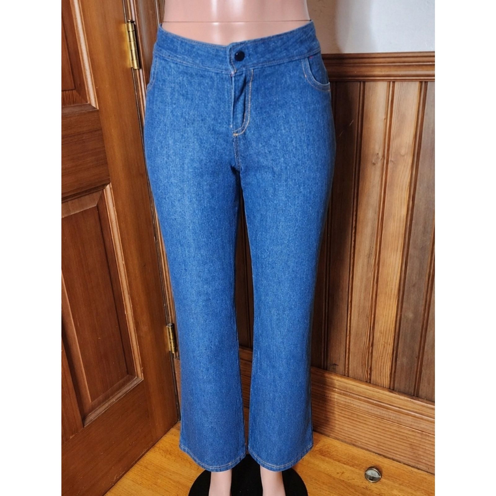 Vintage Vintage 70s Jeans with Striped Back Pocket Detail Size 34" / US 12 / IT 48 - 4 Thumbnail