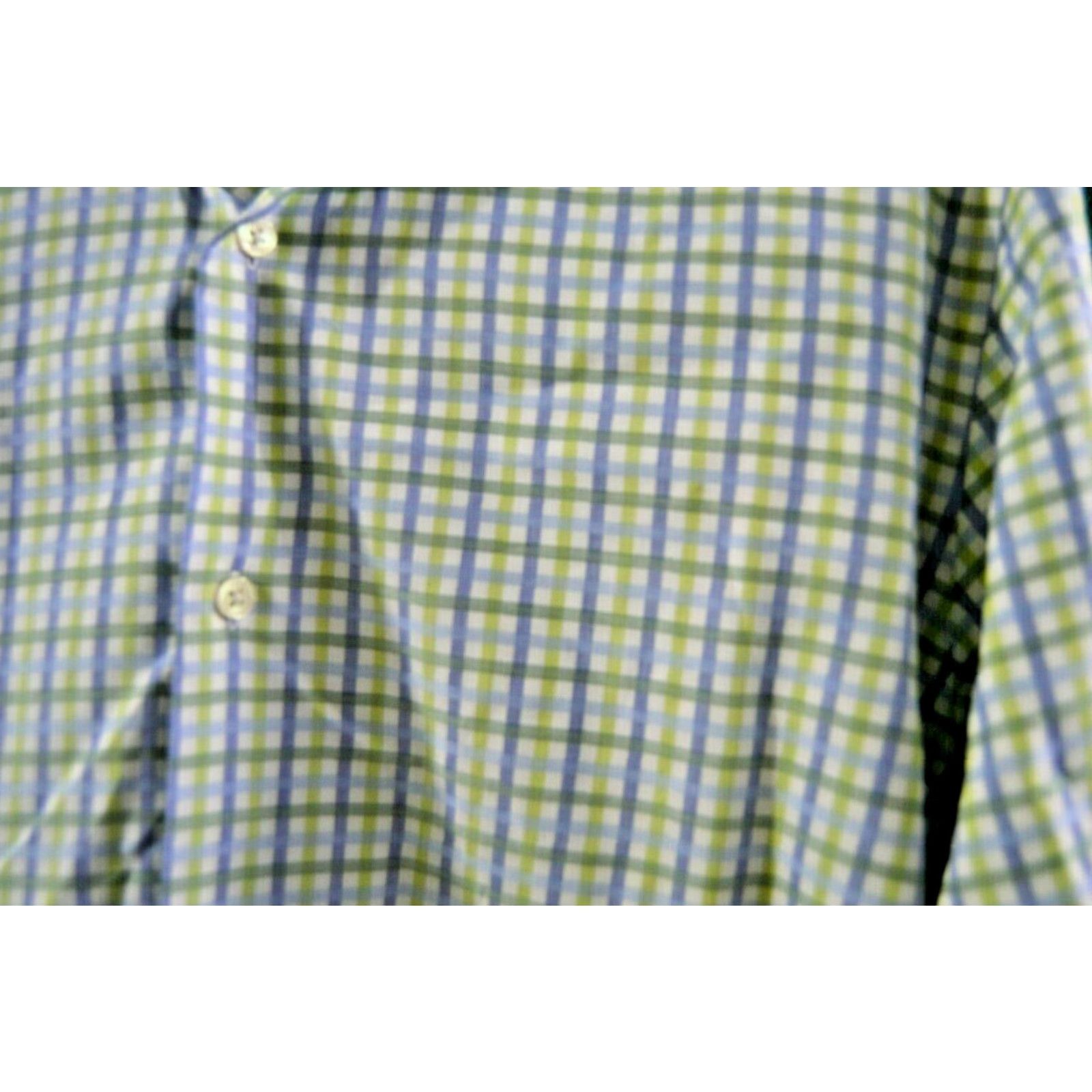 Banana Republic VINTAGE Banana Republic Men’s L/S shirt SZM Green-Blue-White Plaid Cotton Beige? Size US M / EU 48-50 / 2 - 3 Thumbnail