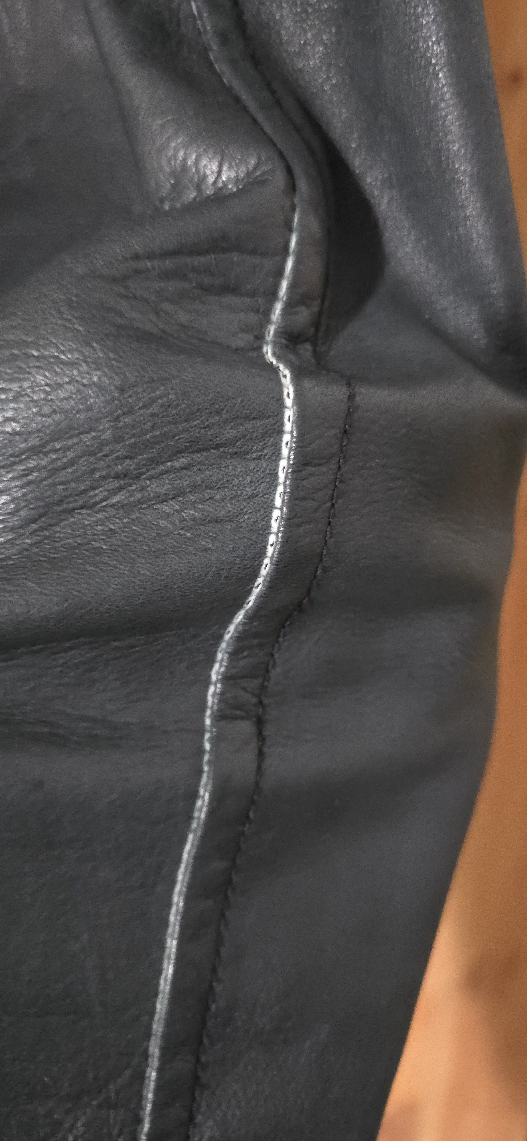 The Viridi-anne Dark Green Leather Biker Jacket Size US S / EU 44-46 / 1 - 14 Thumbnail