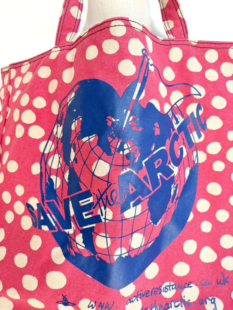 Vivienne Westwood Vivienne Westwood size os Pink polka dot canvas shoulder ba Size ONE SIZE - 2 Thumbnail