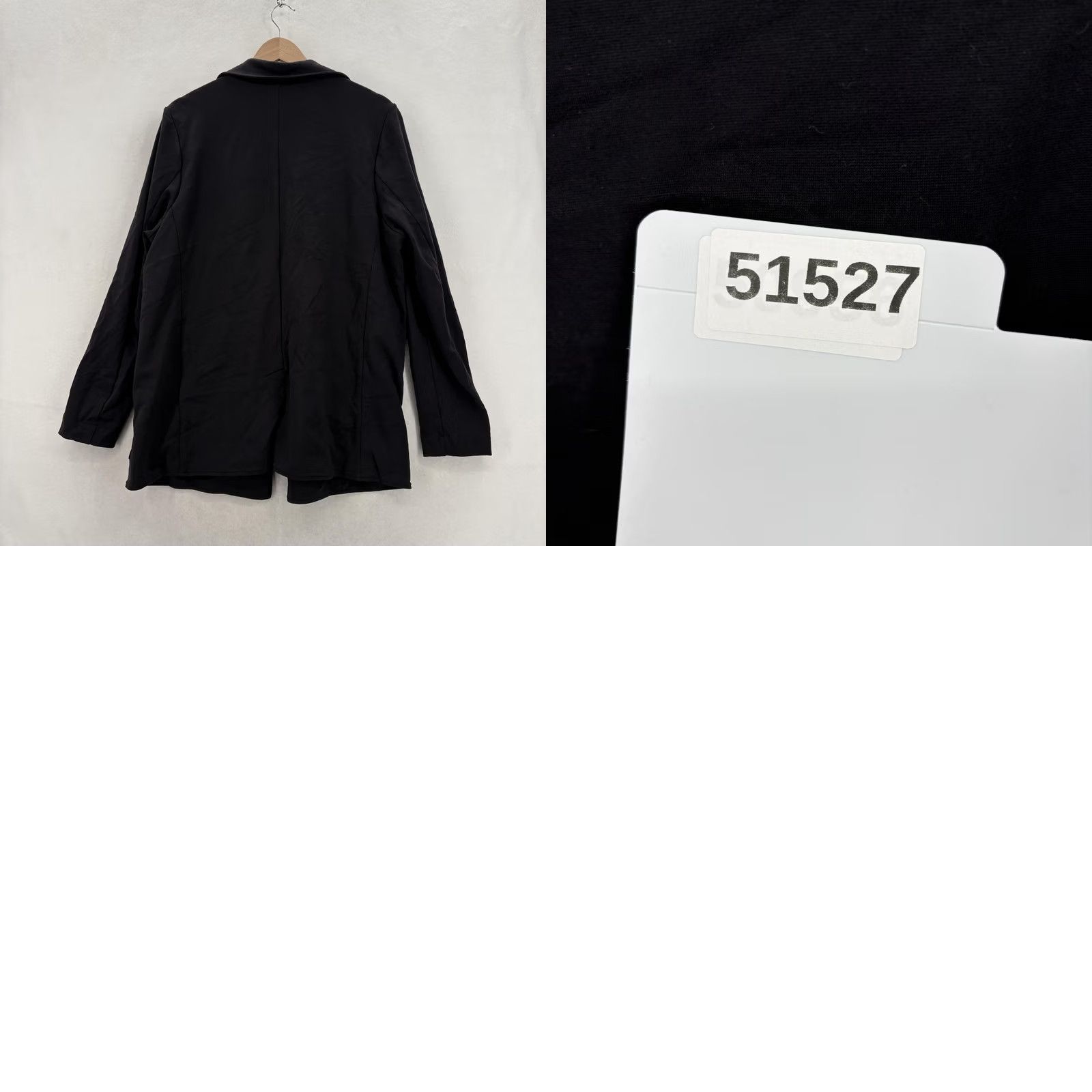 Athleta Athleta Blazer Womens 16 Black Knit Open Front Travel Business Casual Workwear Mid-Length Lyocell Knit Carded Overcoat Size XXL / US 16-18 / IT 52-54 - 9 Thumbnail