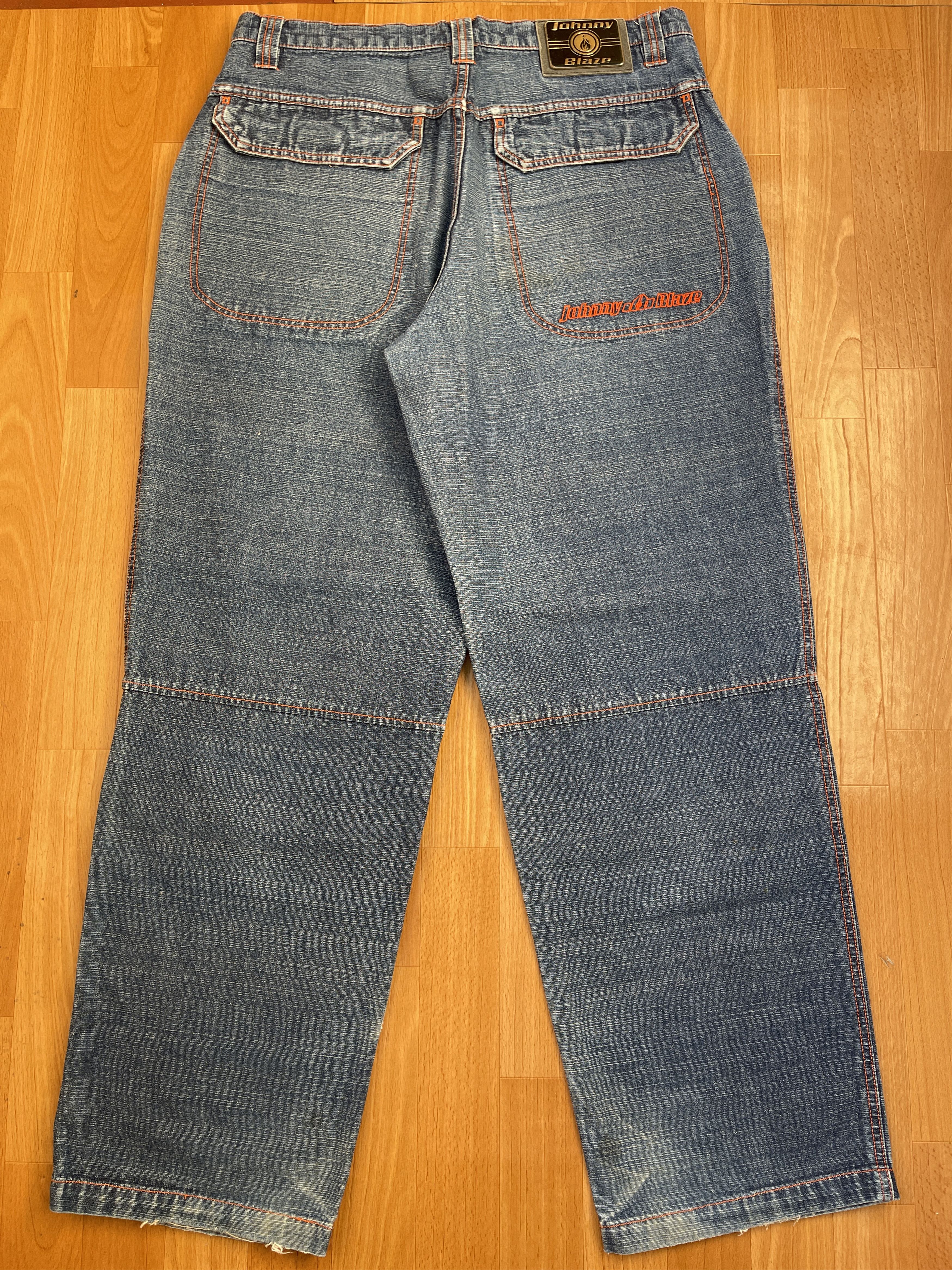 Wu-Tang Clan Johnny Blaze jeans, Wu Wear, vintage hip hop baggy, 90s 36 Size US 36 / EU 52 - 1 Thumbnail