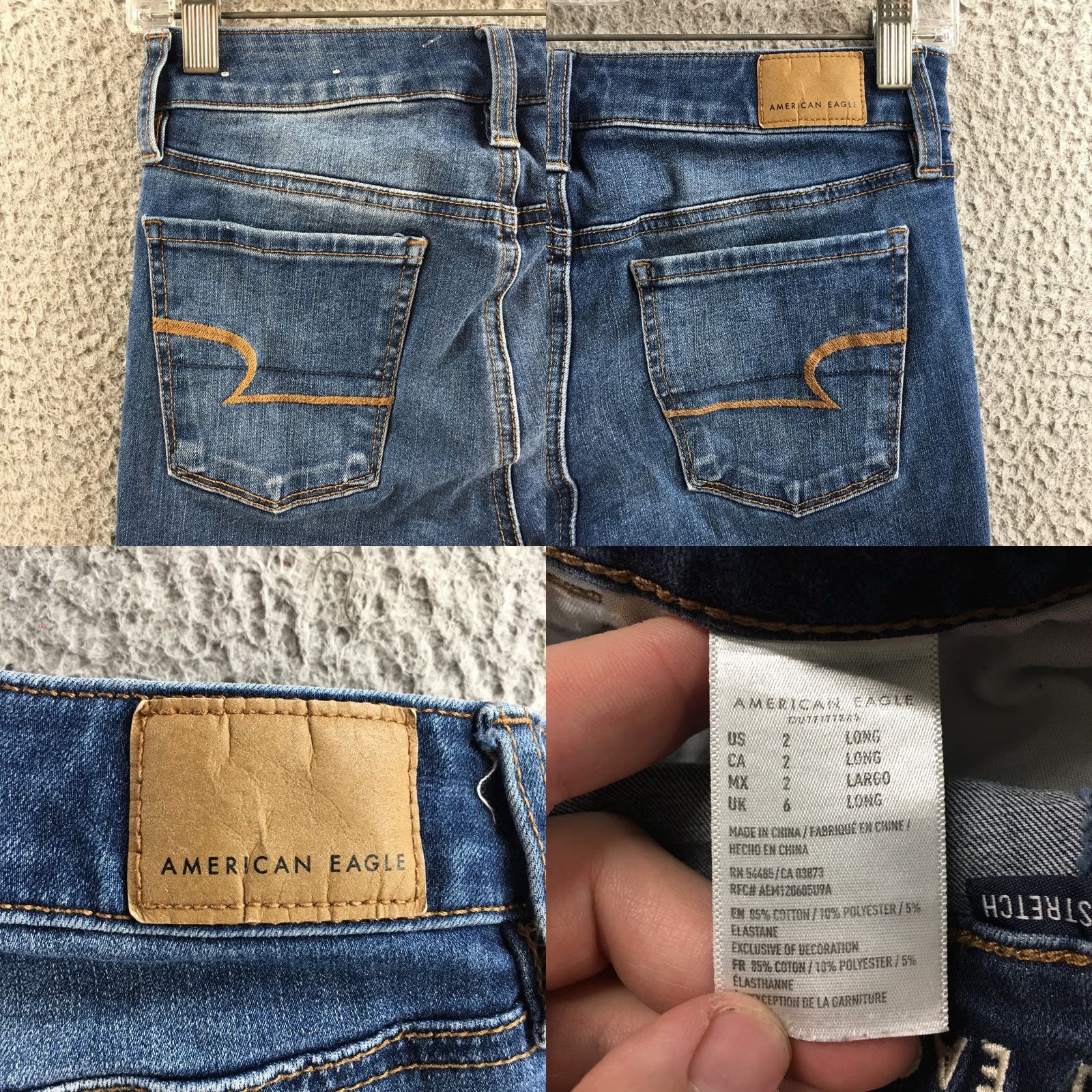 American Eagle Outfitters American Eagle Jegging Jeans Women 2 Long Blue Denim Mid Rise Distressed Zip Fly Jeans Womens 2 Long Blue Denim Mid Rise Distressed Zip Fly Size 26" / US 2 / IT 38 - 10 Thumbnail