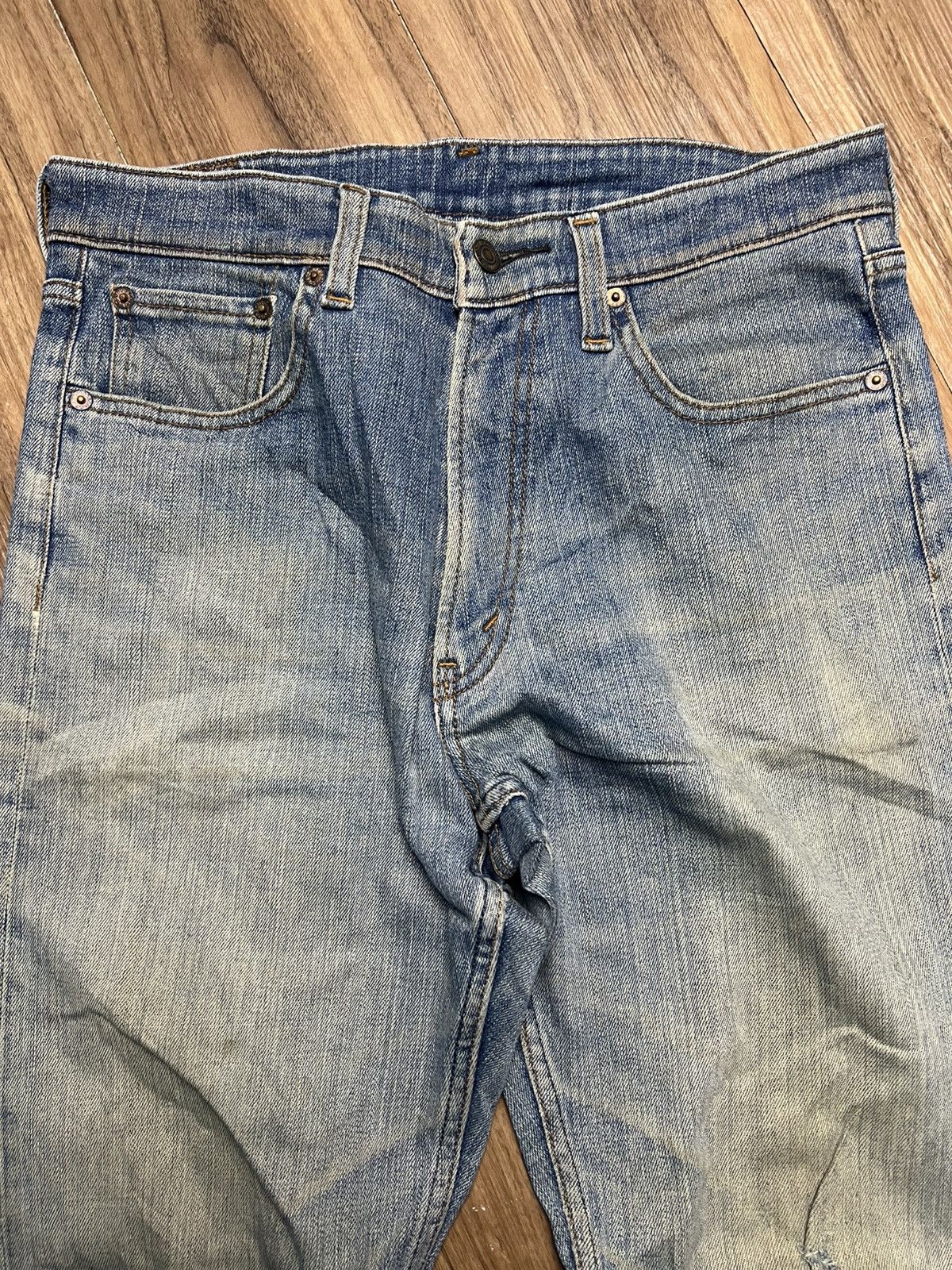 14th Addiction Vintage BOBSON CHESSKING Denim Jeans Straight Cut (41) Size US 31 - 3 Thumbnail