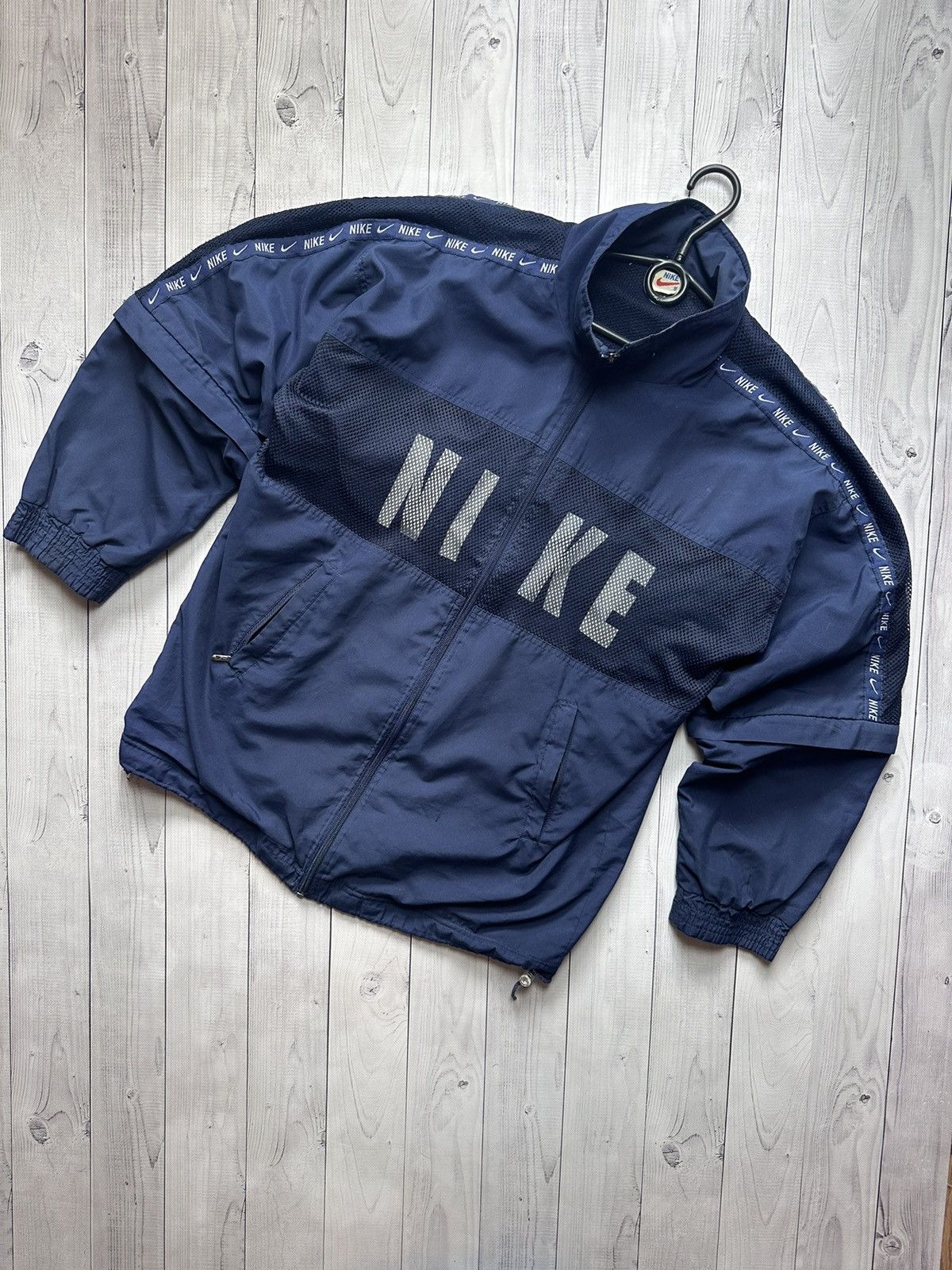 Nike × Vintage Vintage Nike track jacket size M big logo Size US M / EU 48-50 / 2 - 1 Thumbnail
