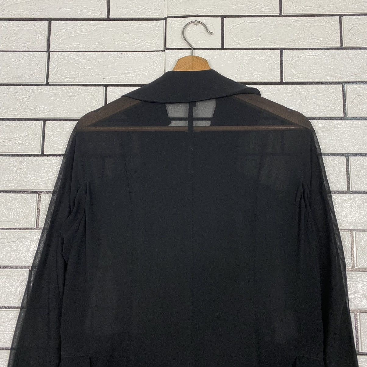 Comme des Garcons 🔥AD2015 COMME DES GARCONS SHEER DRAPED DUSTER DRESS RUNWAY Size XS / US 0-2 / IT 36-38 - 19 Thumbnail