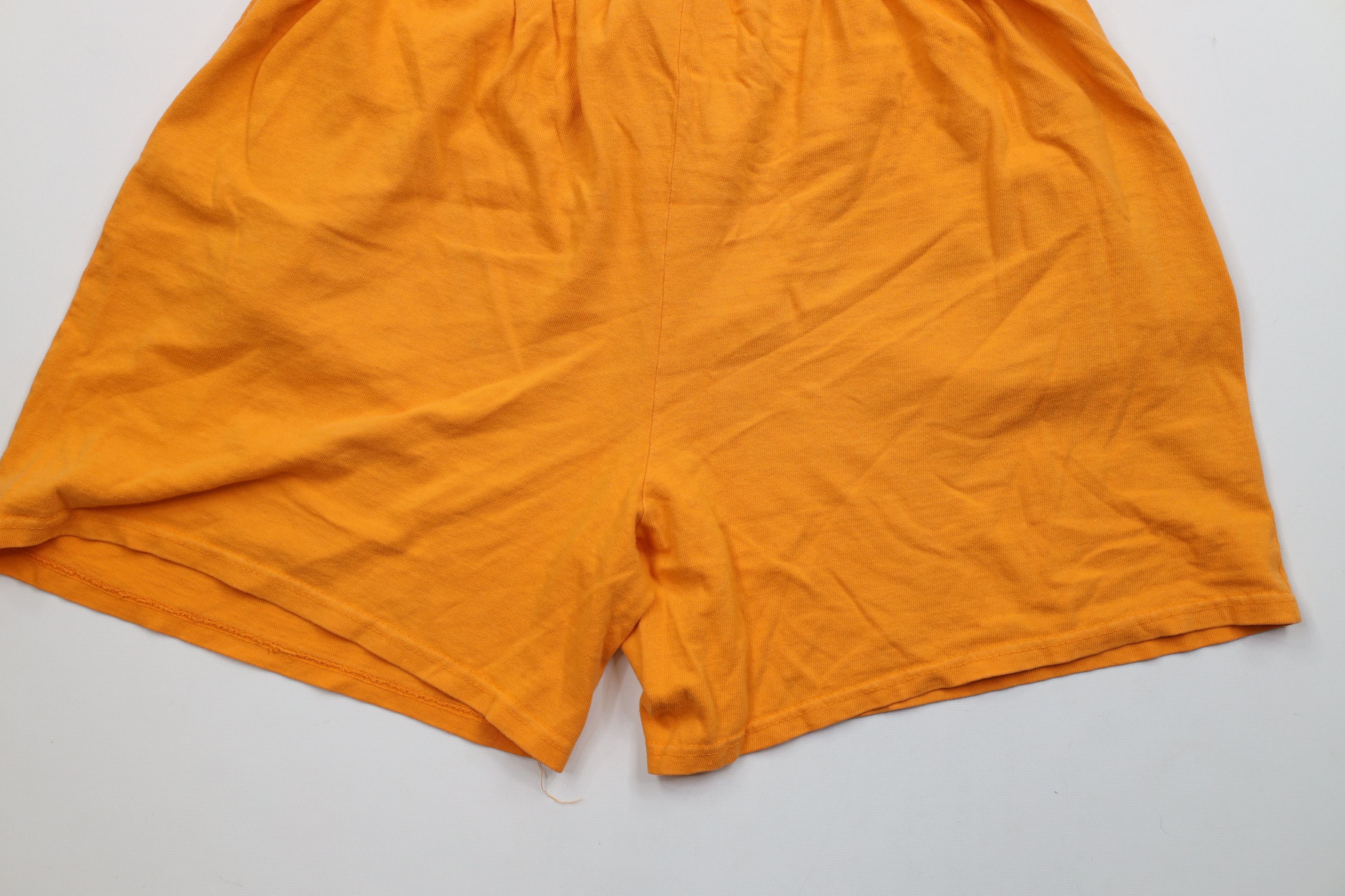 Vintage Vintage 90s Streetwear Cotton Above Knee Shorts Orange USA Size US 34 / EU 50 - 13 Thumbnail