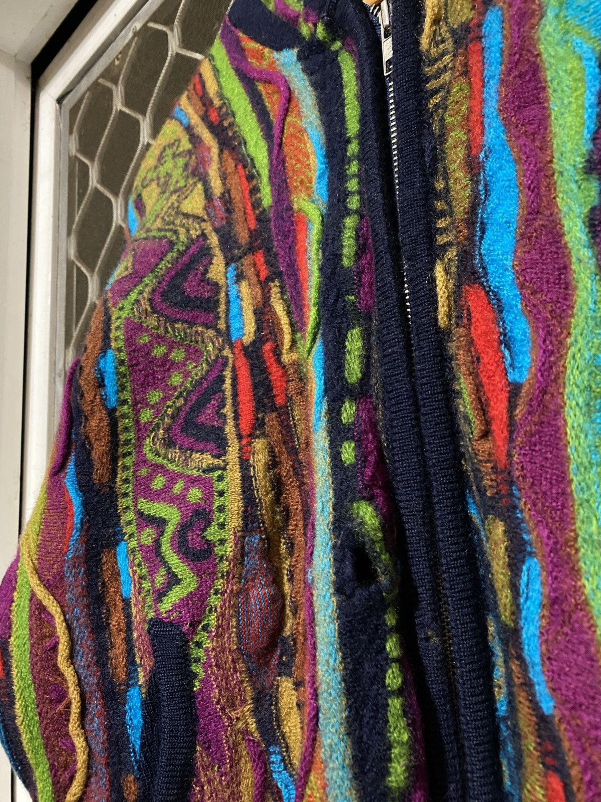 Vintage Vintage 80’s/90’s Limnos (Coogi style) textured wool sweater Size US S / EU 44-46 / 1 - 3 Thumbnail