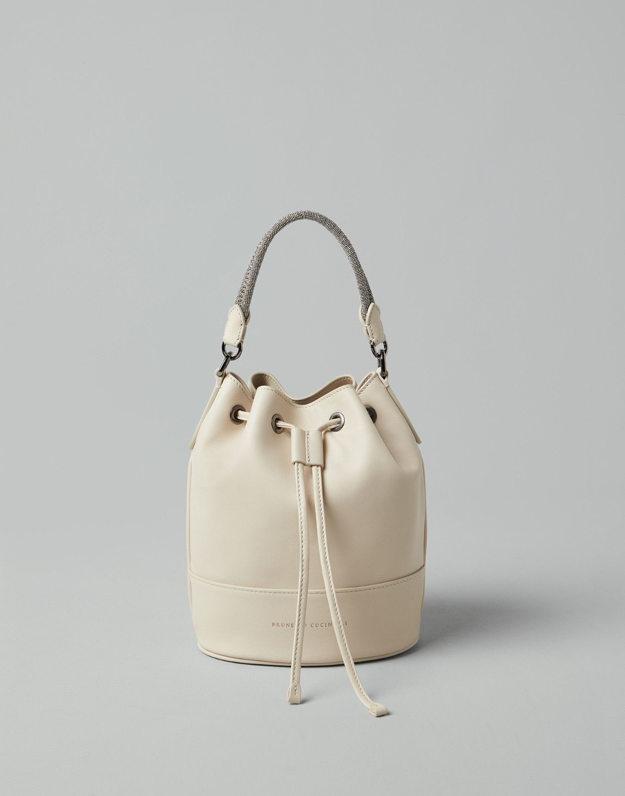 Brunello Cucinelli o1la1rc1a0425 Size: OS / Shoulder-Strap Bag in Ivory Size ONE SIZE - 1 Thumbnail