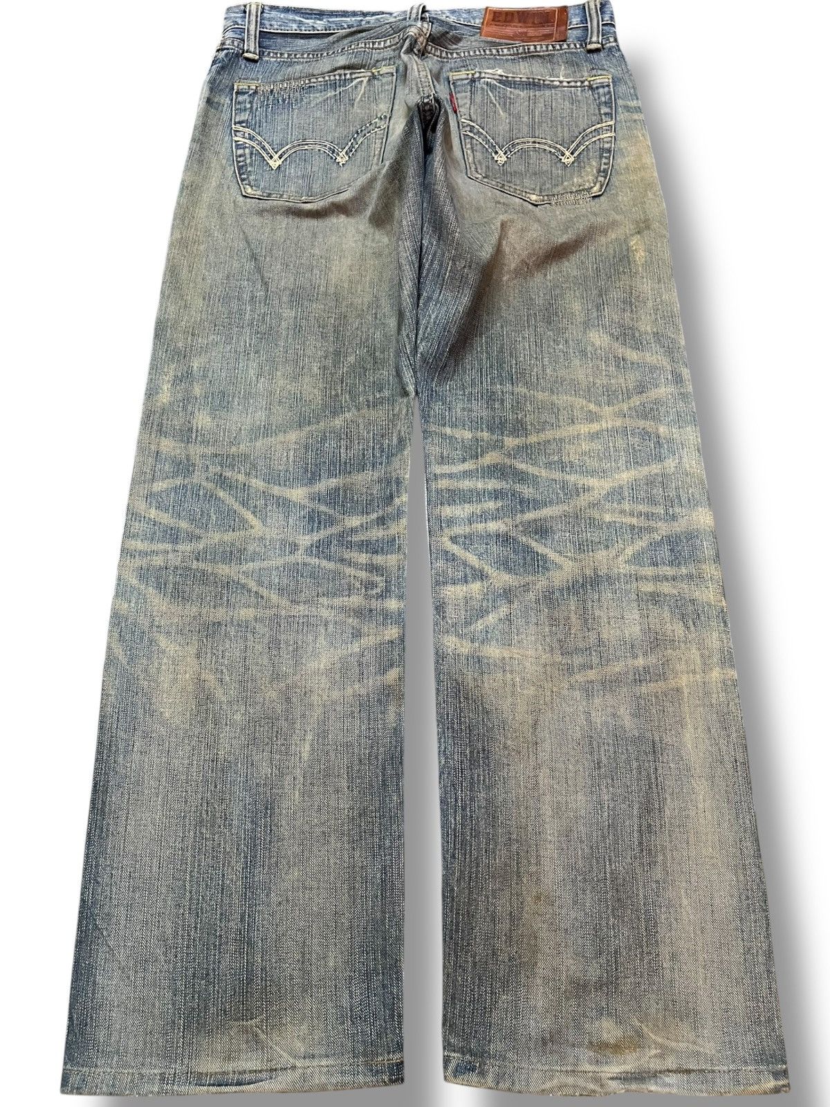 Edwin Vintage Edwin Exclusive Vintage Mudwash Patchwork Denim Size US 33 - 6 Thumbnail