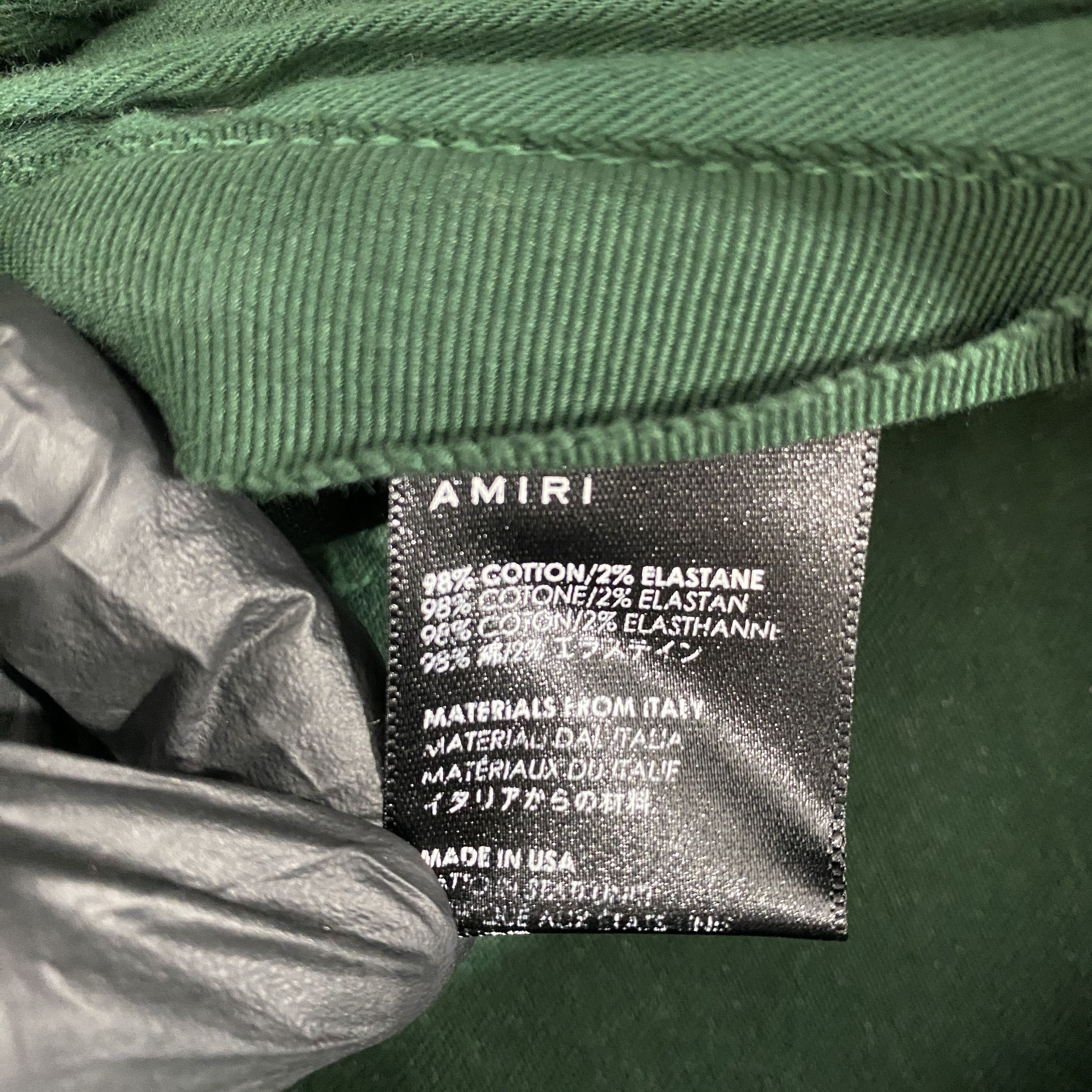 Amiri Amiri Track Stack Striped Skinny Fit Jeans In Green RRP £760 Size US 31 - 6 Thumbnail