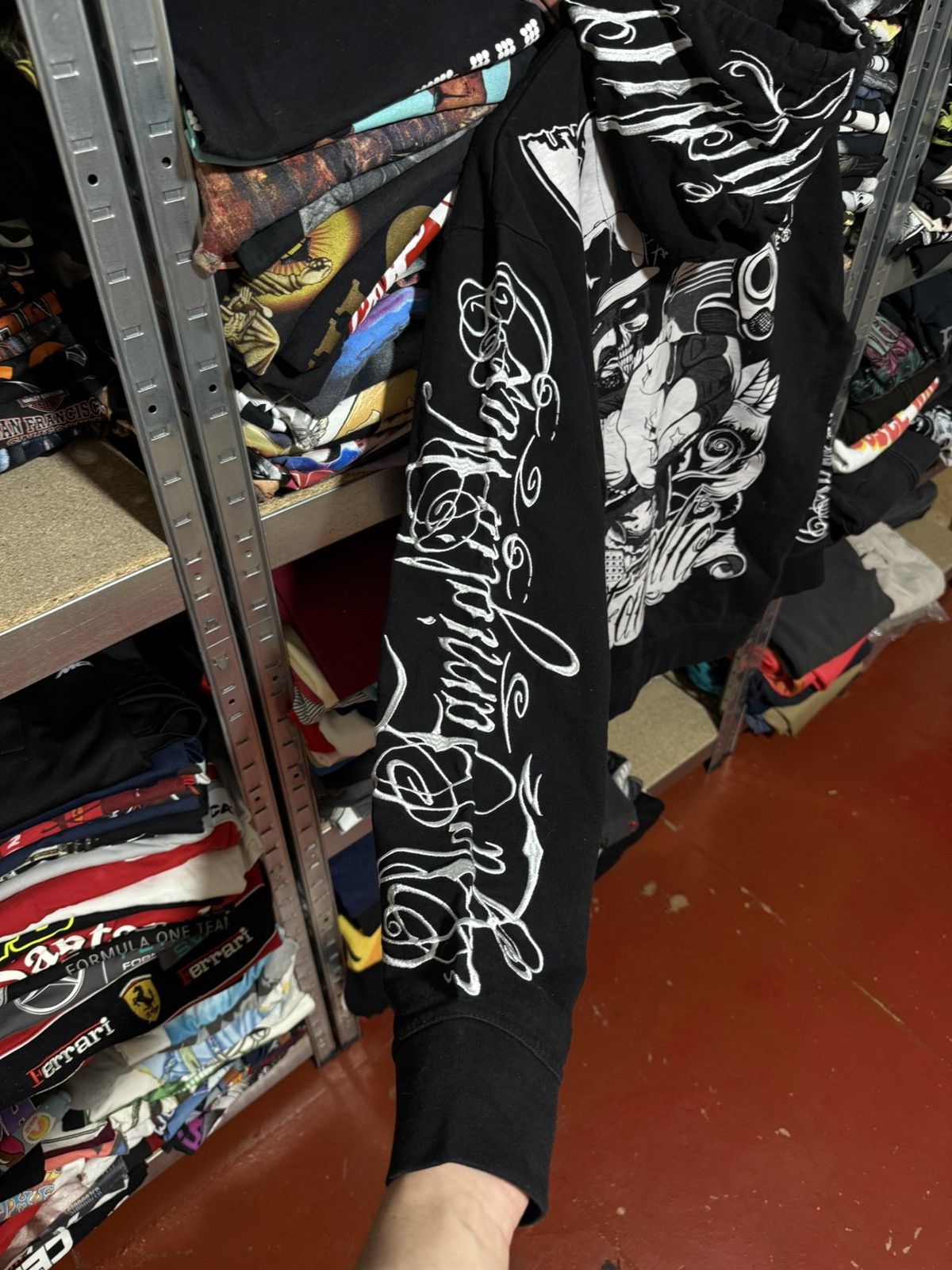 Ecko Unltd. × Marc Ecko × Southpole RARE Y2K Wax Zip Up Crazy Art American Skate Hoodie Hype Size US XL / EU 56 / 4 - 8 Thumbnail