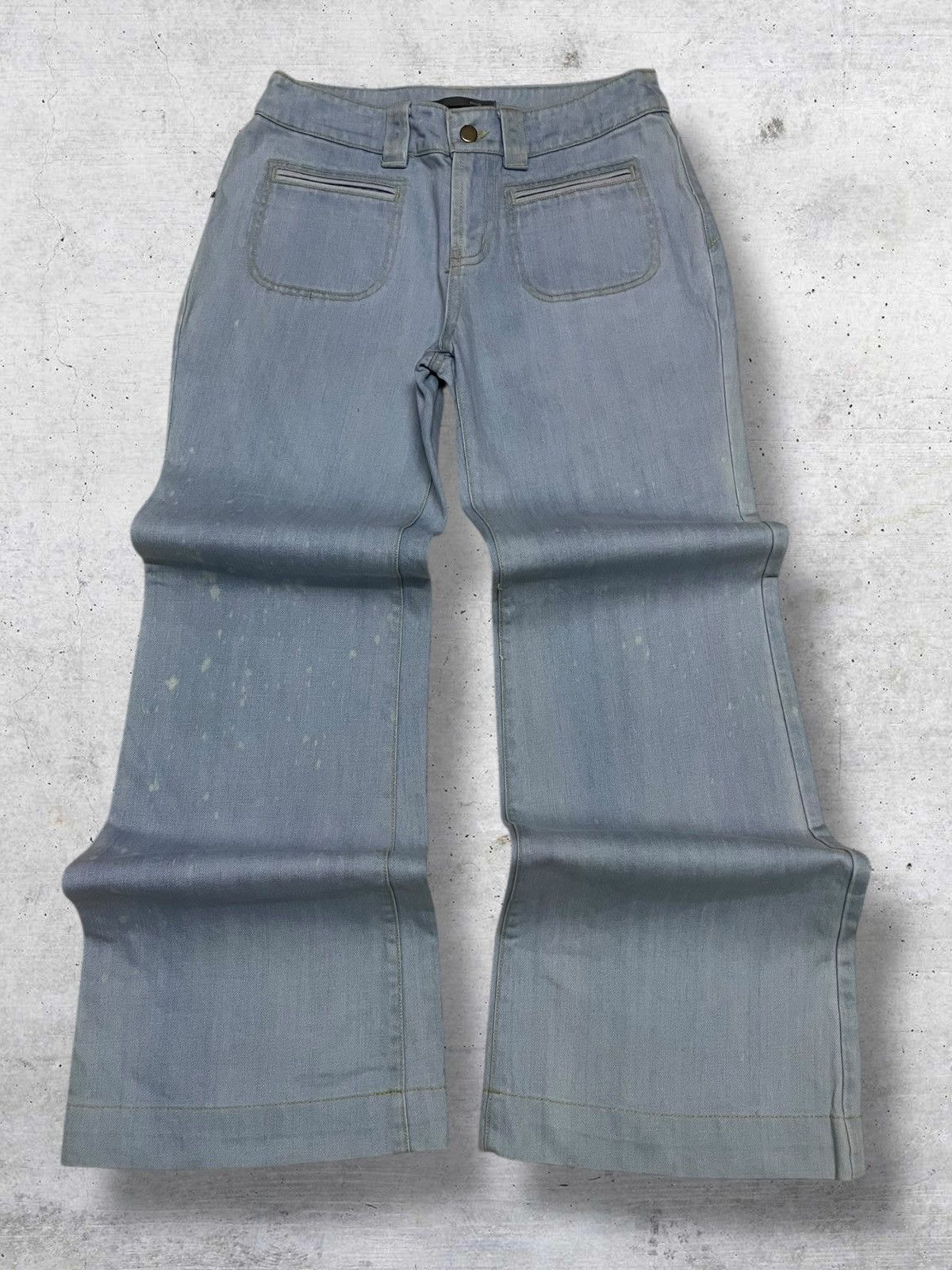 Japanese Brand VINTAGE SMORK JAPAN DESIGNER 90S BUSHPANT FLARED CUT DENIM Size US 26 / EU 42 - 1 Thumbnail