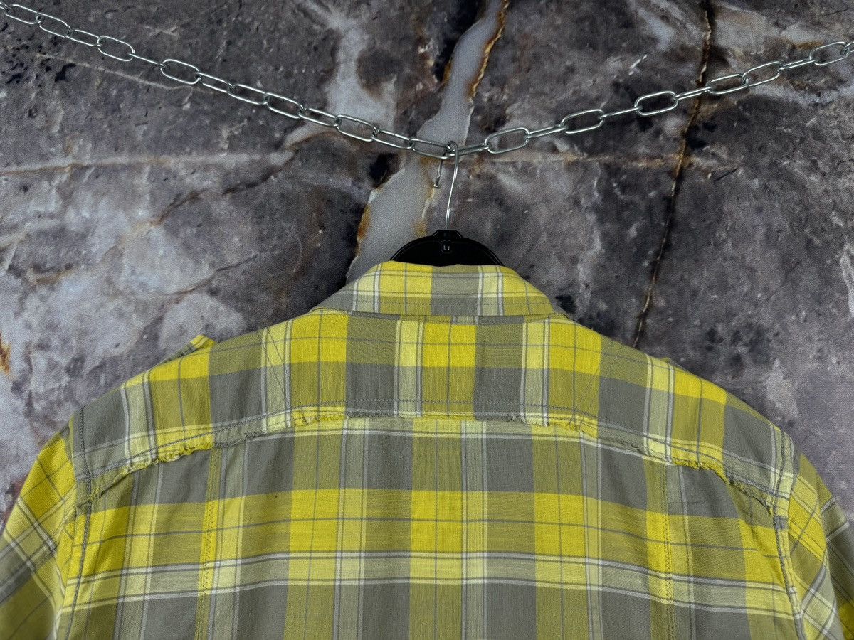 Diesel Diesel Yellow Gray Plaid Short Sleeve Shirt Button Up Casual Size US M / EU 48-50 / 2 - 12 Thumbnail