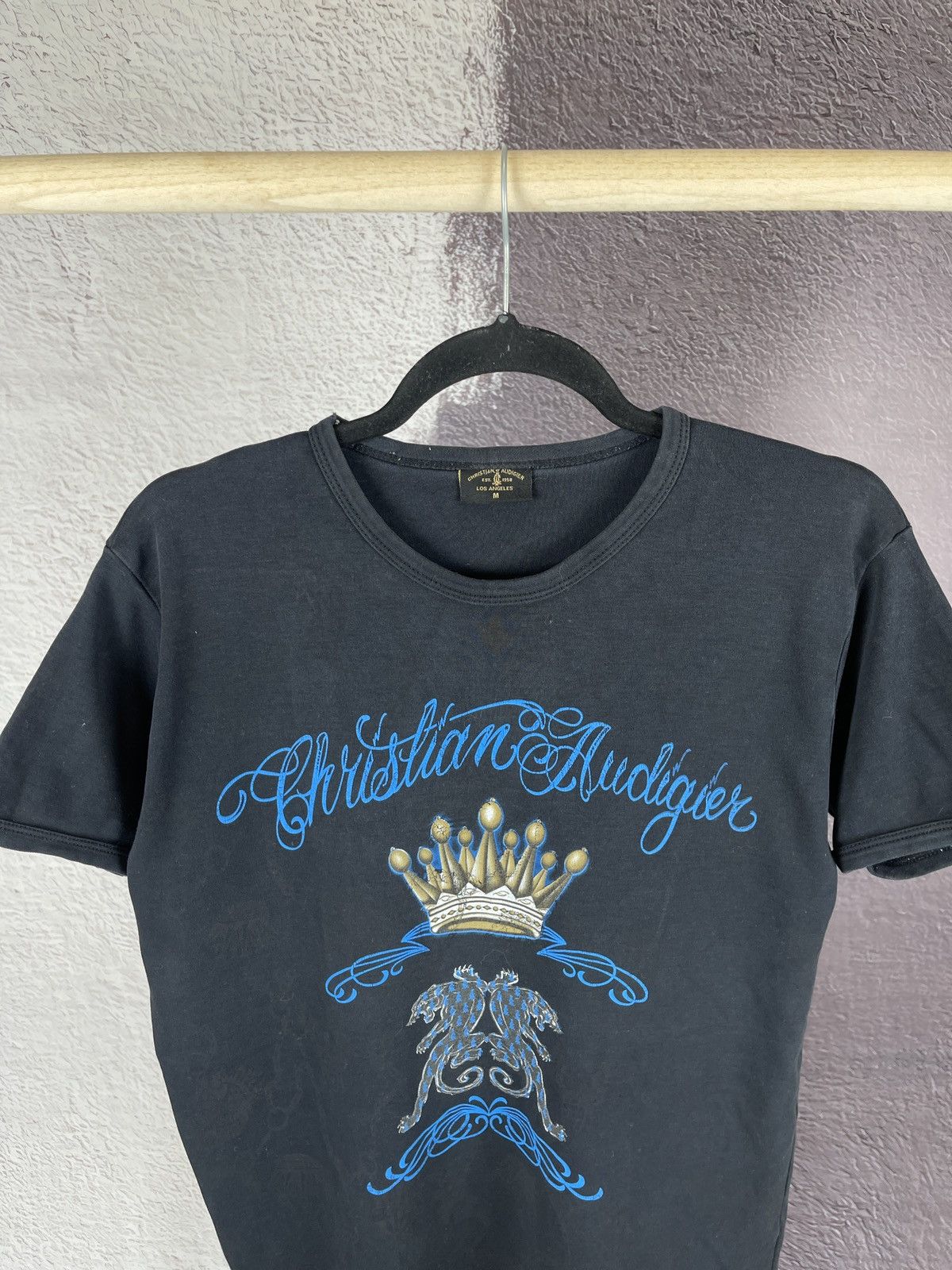 Christian Audigier Christian Audigier vintage big logo allover pattern tee Size US M / EU 48-50 / 2 - 3 Thumbnail