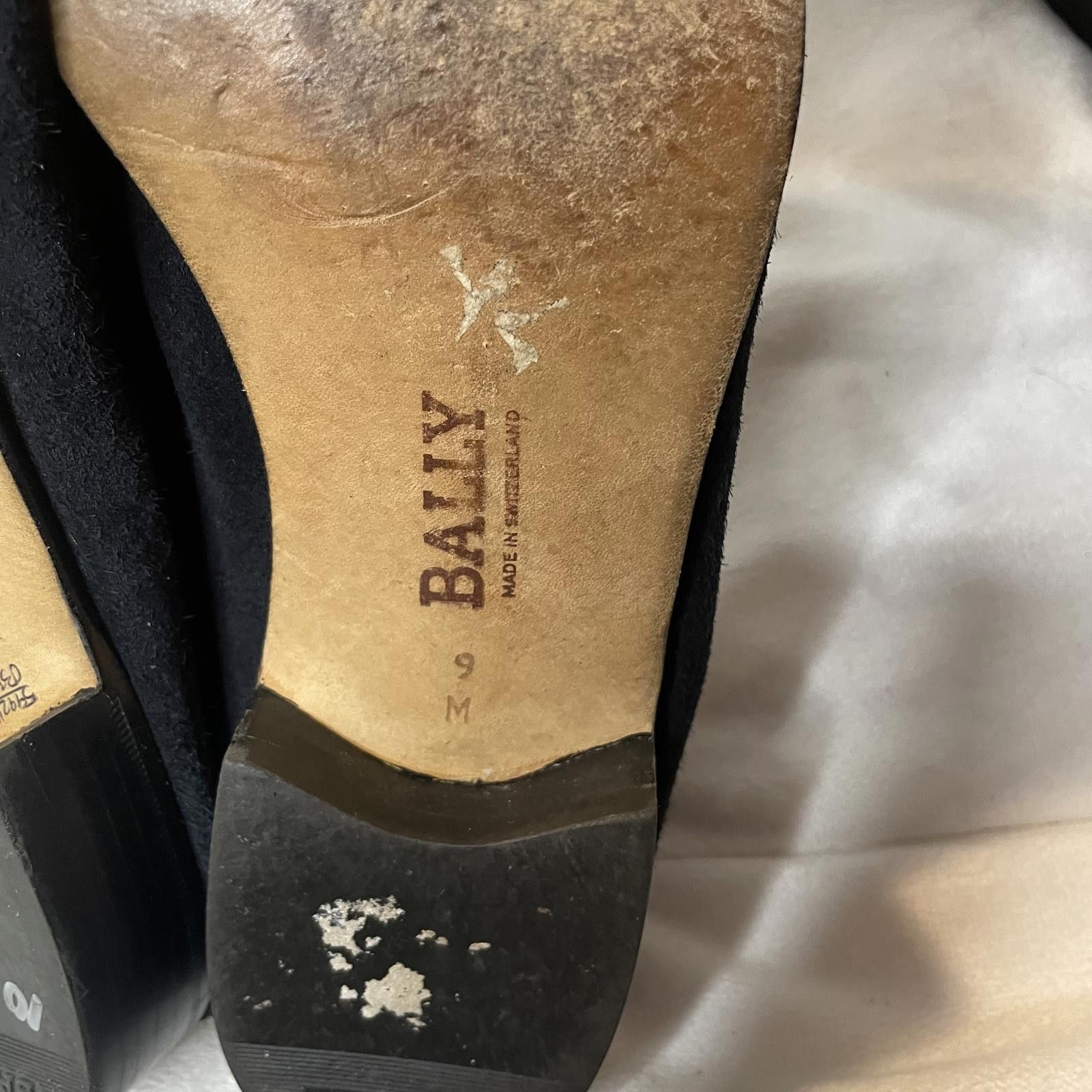 Bally Vintage Bally Black Suede Loafers Men's –Made in Switzerland Size US 9 / EU 42 - 7 Thumbnail