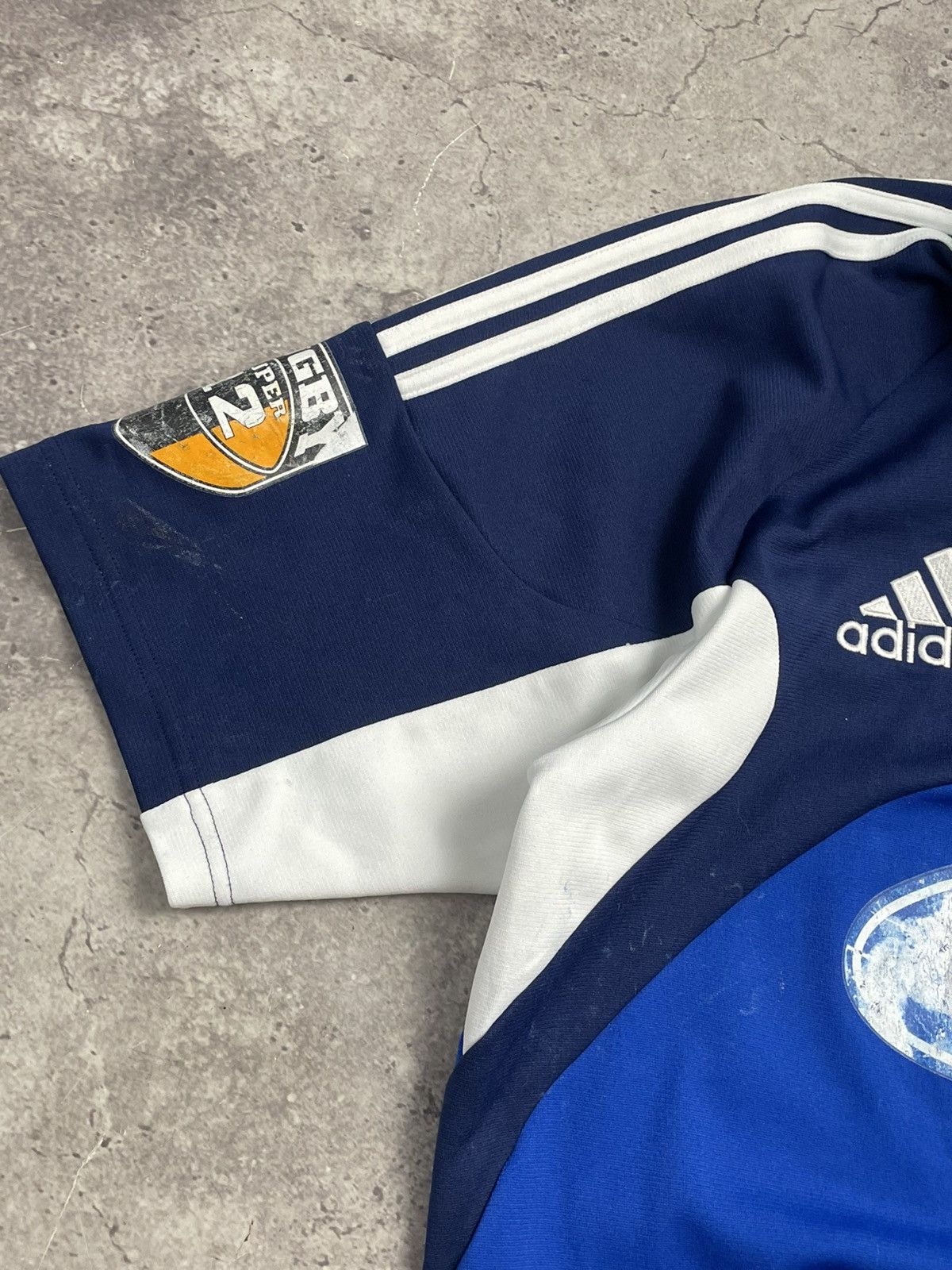 Adidas × Ford × Vintage Vintage Jersey Adidas Ford Rugby Blue T Shirt Rare Size US M / EU 48-50 / 2 - 6 Thumbnail