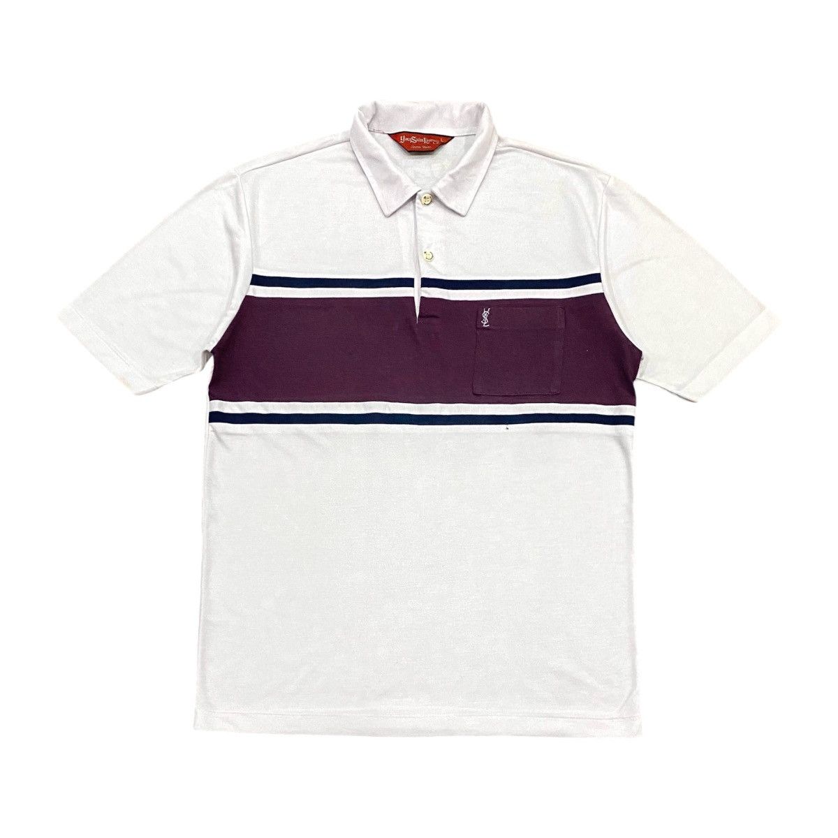 Vintage 90s YSL Yves Saint Laurent Sports Wear Polo Shirt