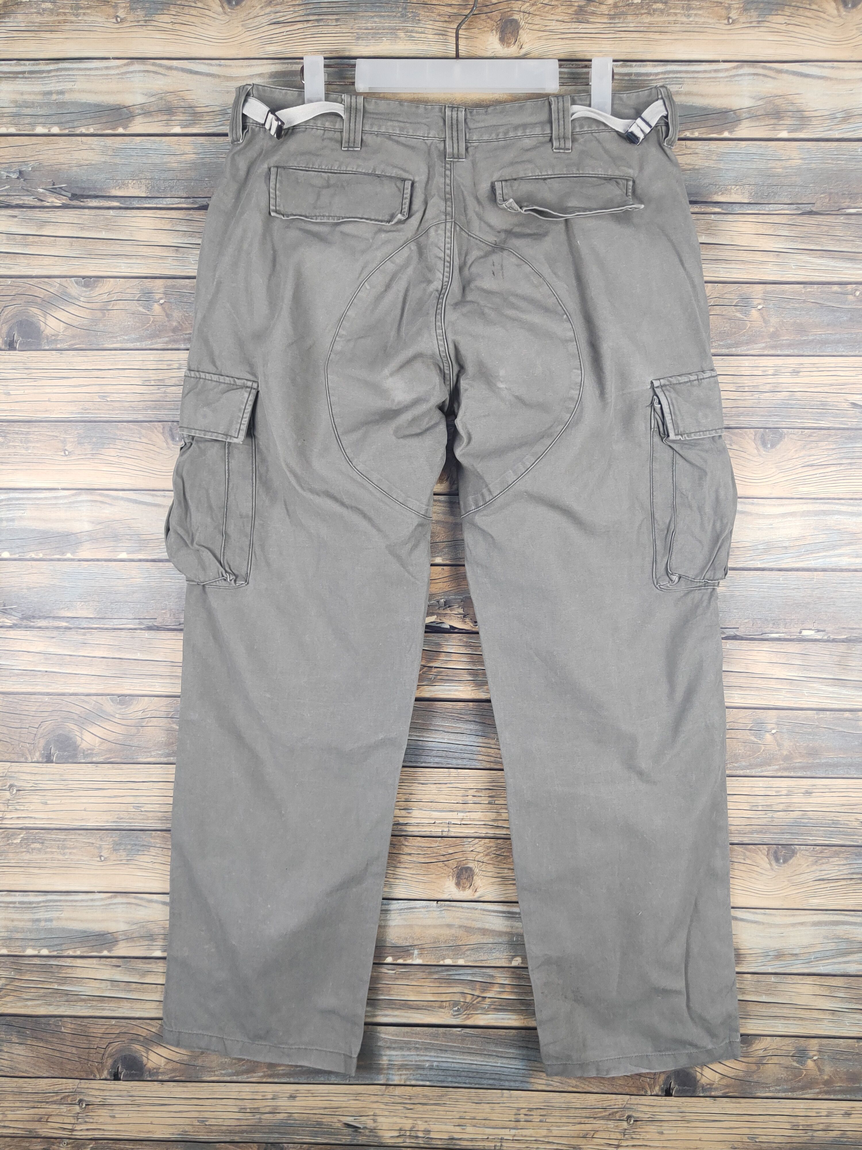 Global Work DL Global Work Green Faded Multipocket Cargo Pants #1520 Size US 34 / EU 50 - 7 Thumbnail