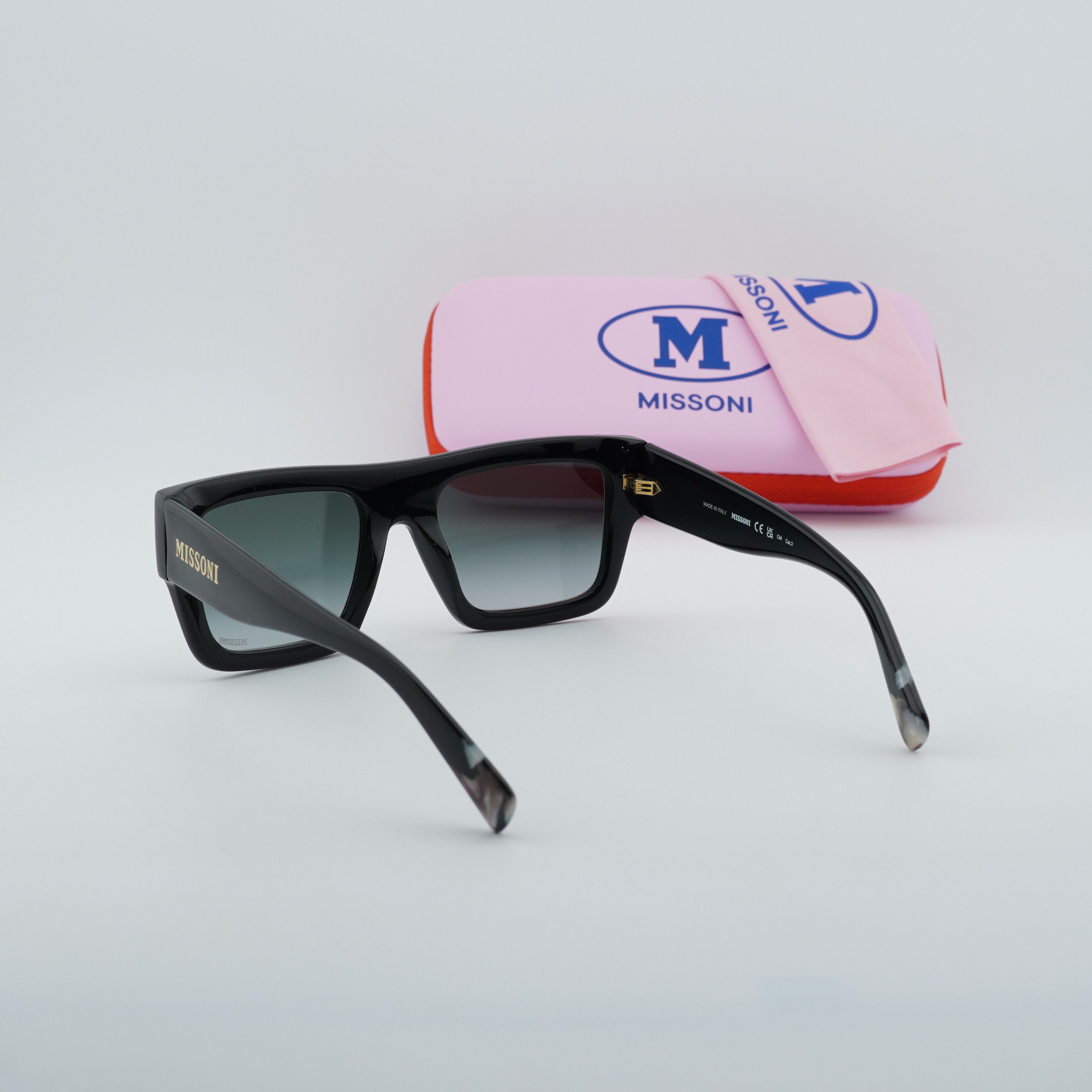 Missoni Missoni MIS0129/S 0807 9O Sunglasses Black Square Frame Size ONE SIZE - 10 Thumbnail