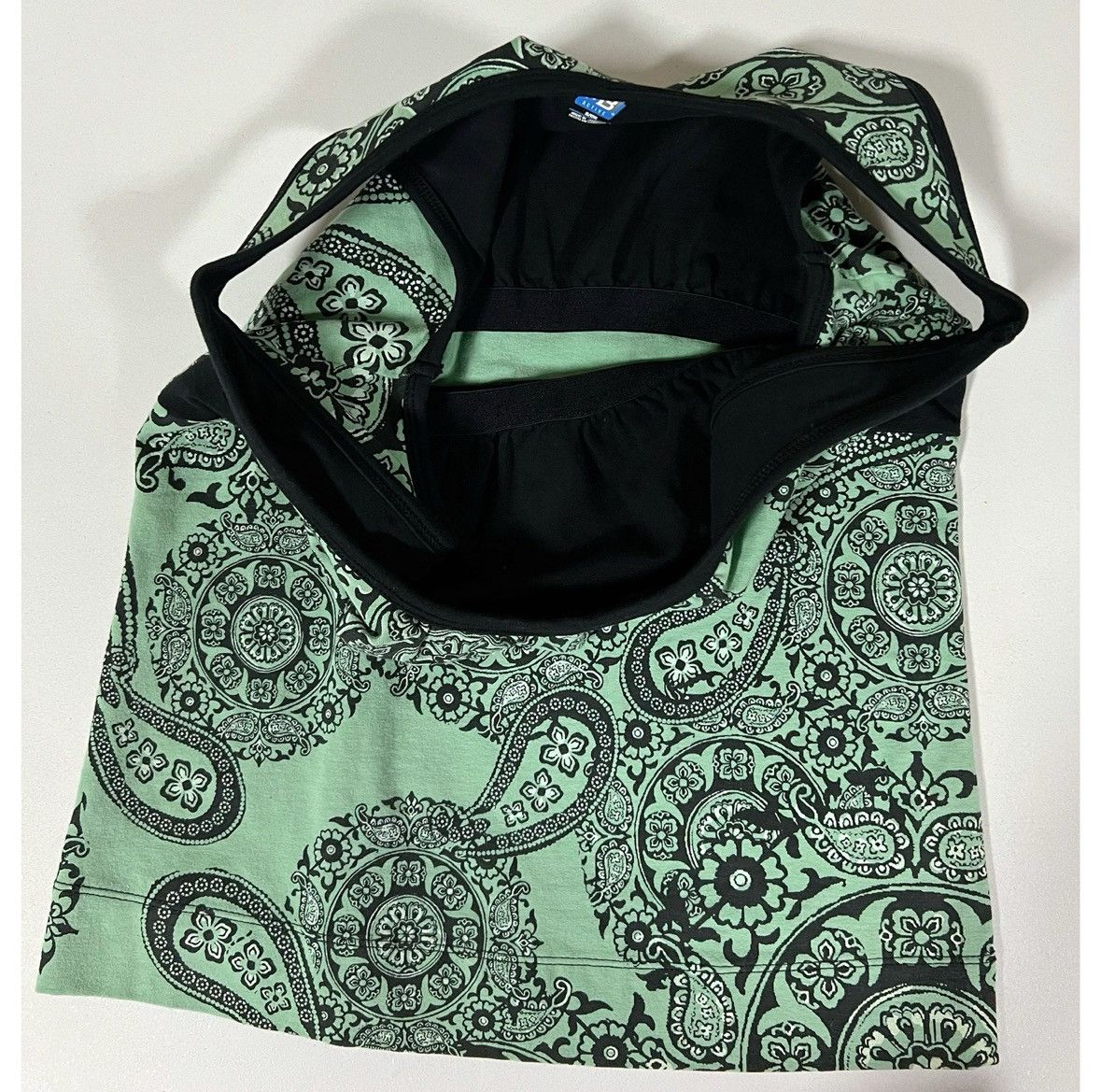 Vintage SJB Active Paisley Print Cami Tank Top Workout Shirt Size S🖤 Size S / US 4 / IT 40 - 3 Thumbnail