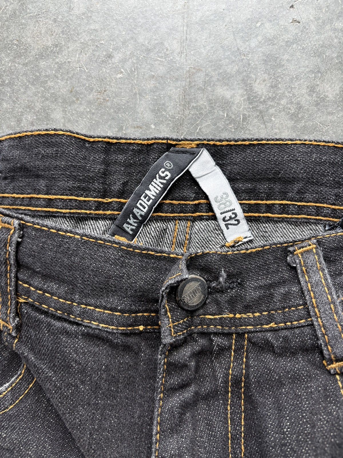 Akademiks Vintage Y2K Akademiks Baggy Black Denim Jeans 38x32 Size US 38 / EU 54 - 3 Thumbnail