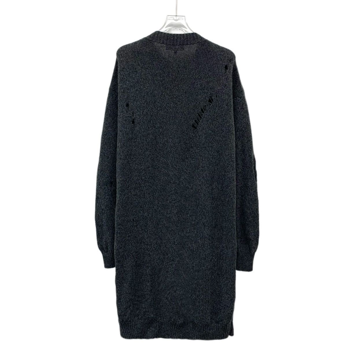 Loro Piana Loro Piana Charcoal Cashmere Long Sleeve Knit Dress K26WX Size L / US 10 / IT 46 - 2 Thumbnail
