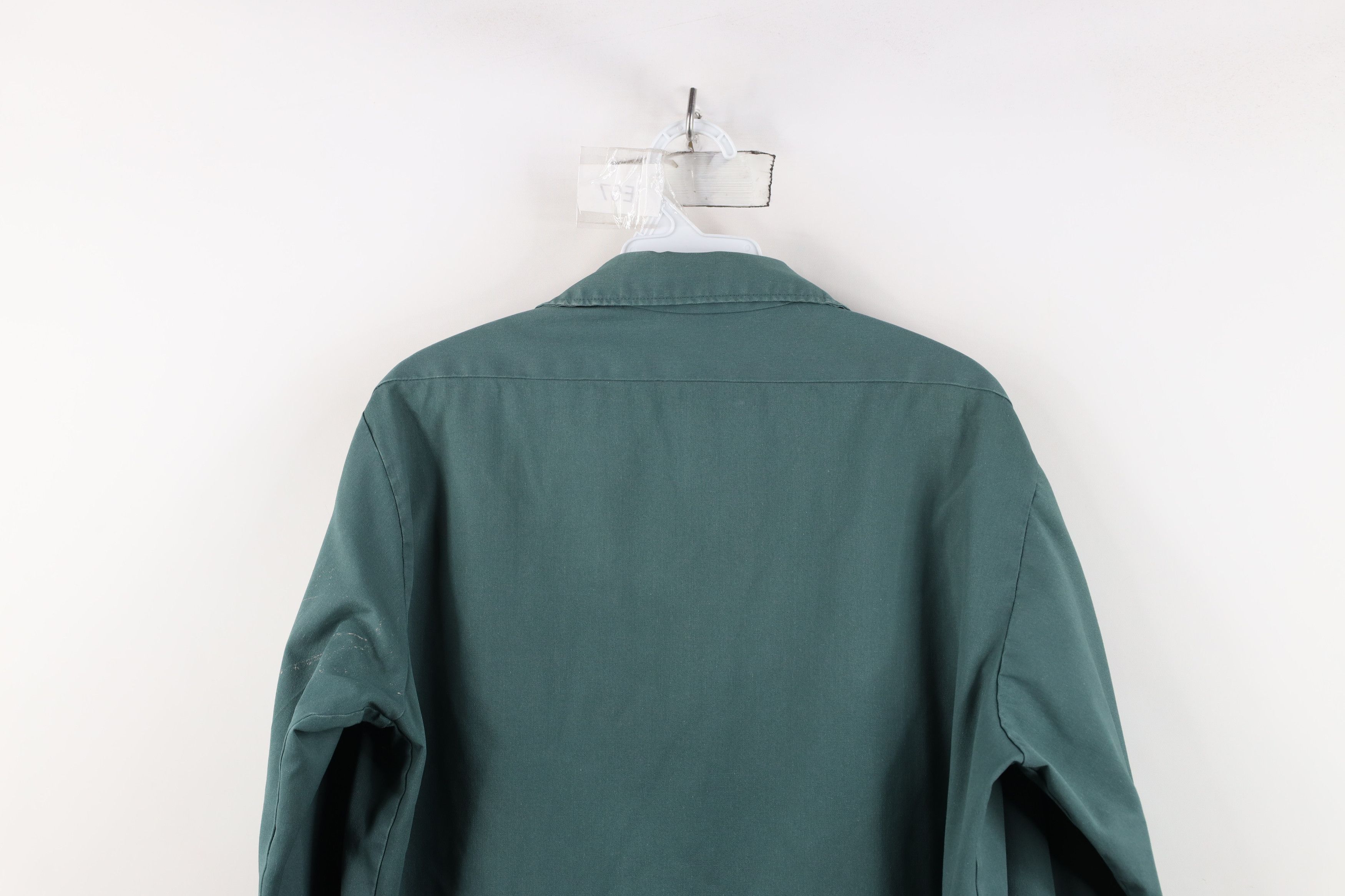 Dickies Vintage 90s Dickies Workwear Mechanic Button Shirt USA Green Size US M / EU 48-50 / 2 - 14 Thumbnail