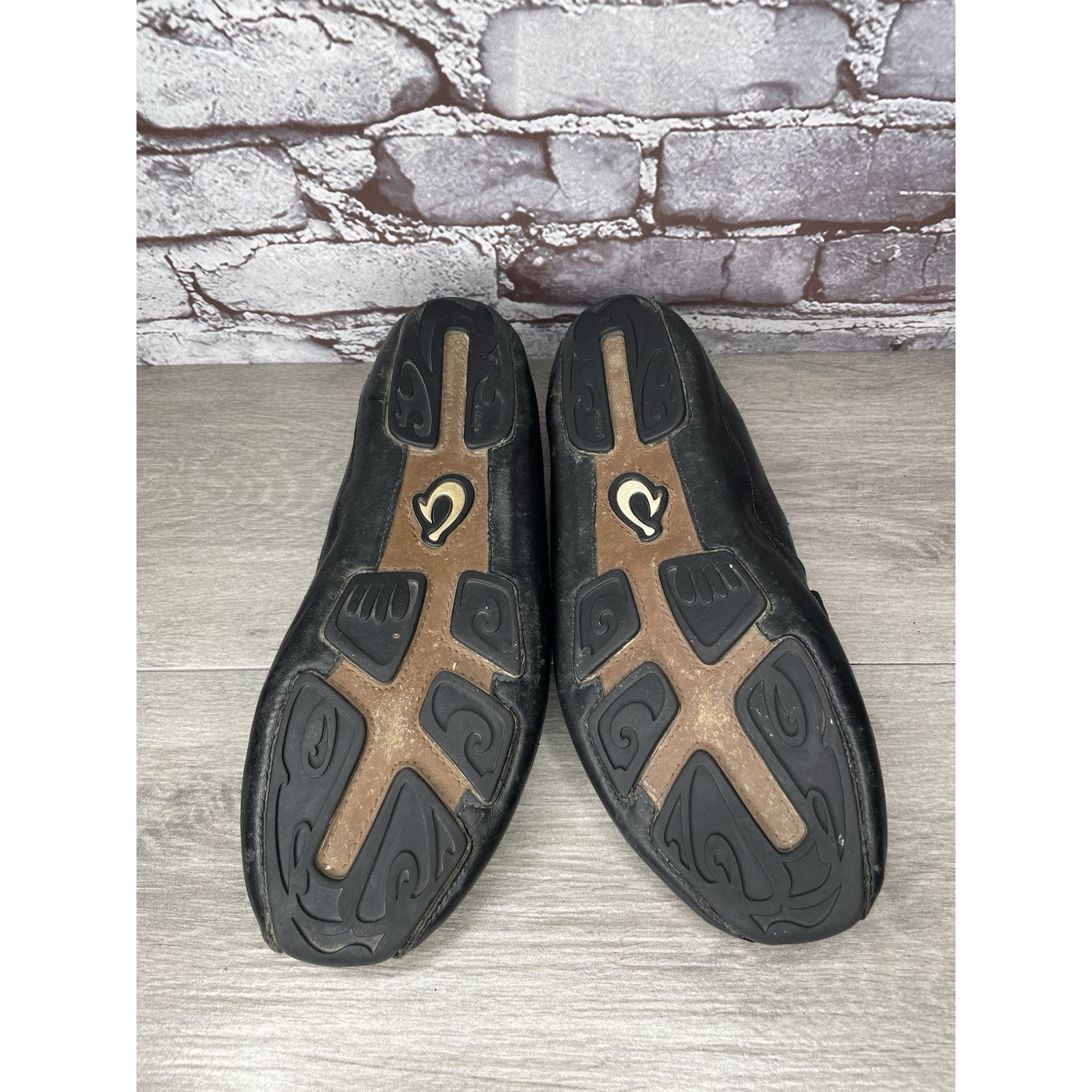 Olukai Olukai Akepa Moc Slip On Loafers Men's size 10.5 Black Leath Size US 10.5 / EU 43-44 - 22 Thumbnail
