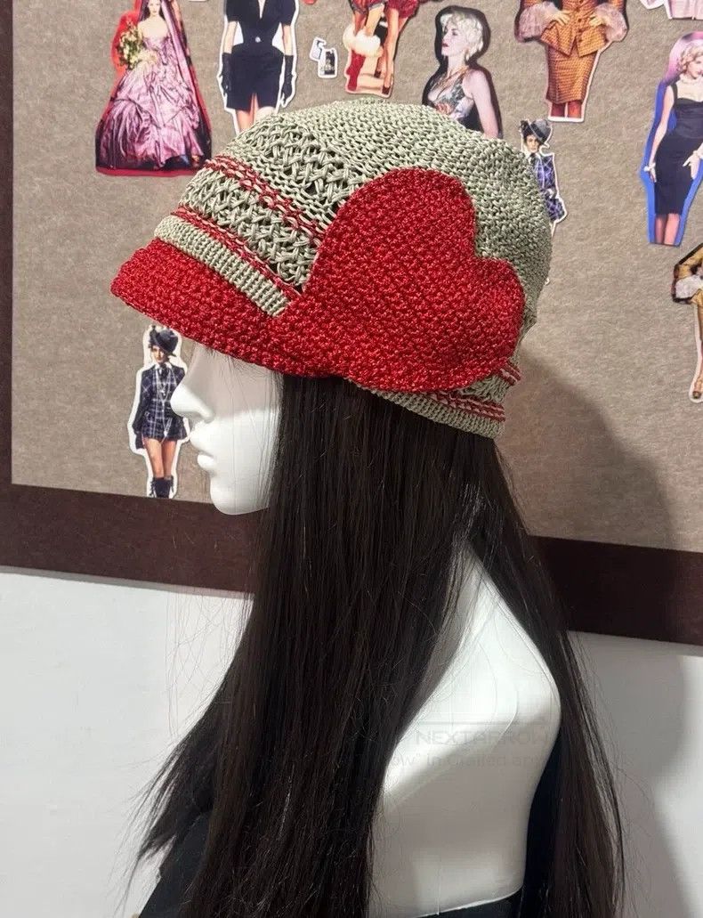 Vivienne Westwood Vivienne Westwood Red Love Knit Hat Size ONE SIZE - 2 Thumbnail