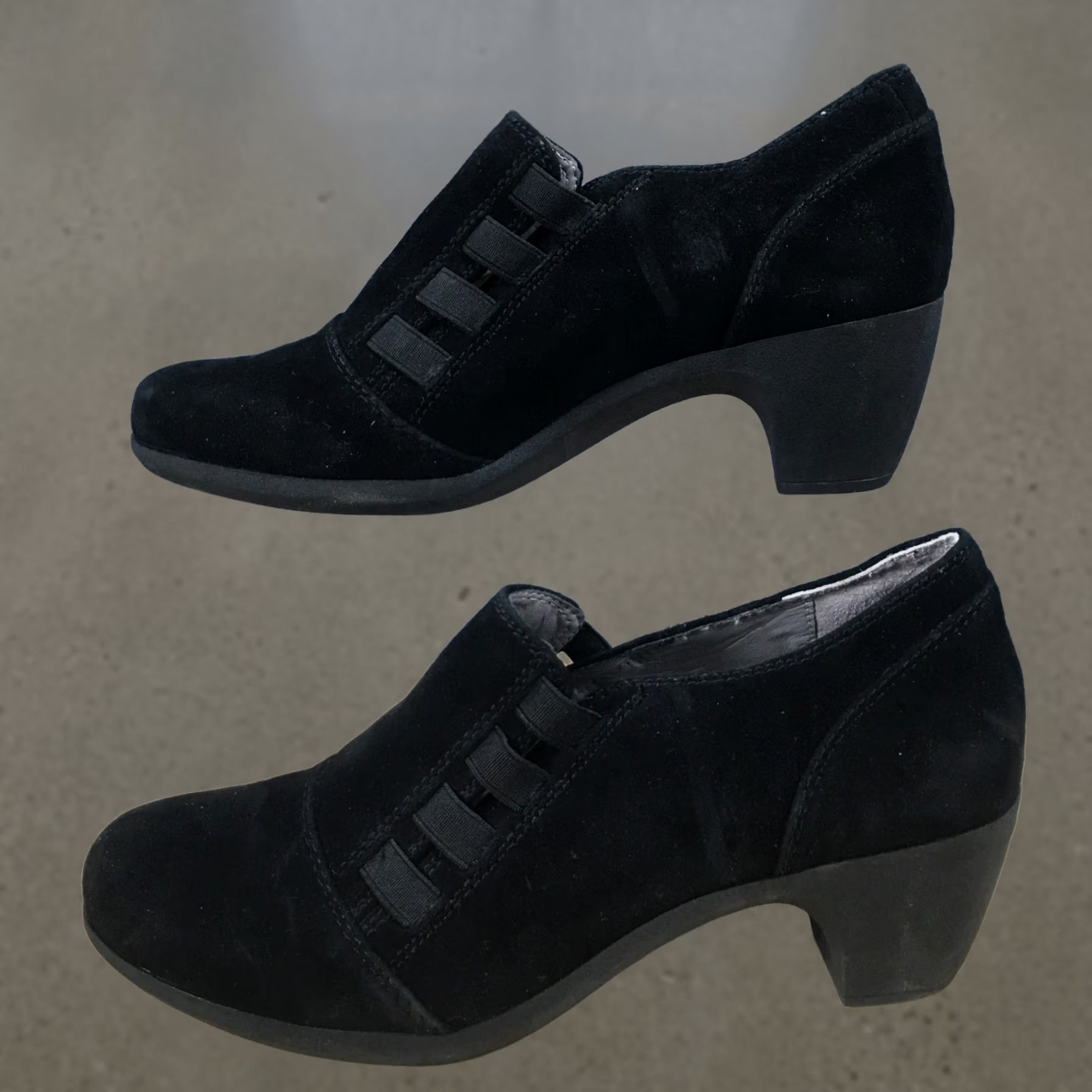 Vintage Cliffs by White Mountain Arielle Boots Womens 8 Slip On Low Ankle Bootie Black Size US 8 / IT 38 - 1 Thumbnail