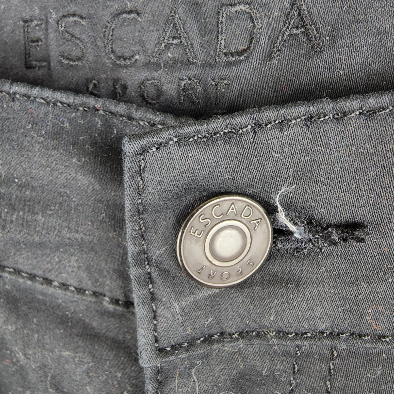 Escada Escada Sport Linda Jeans Black Straight Leg Metallic Size 32" / US 10 / IT 46 - 4 Thumbnail