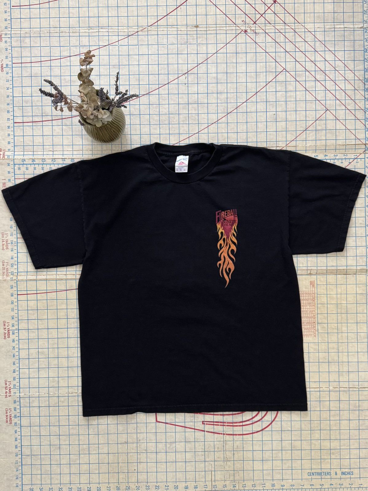 Vintage Vintage Fireball Ignite The Night Promo Graphic Tee XL Black Size US XL / EU 56 / 4 - 3 Thumbnail