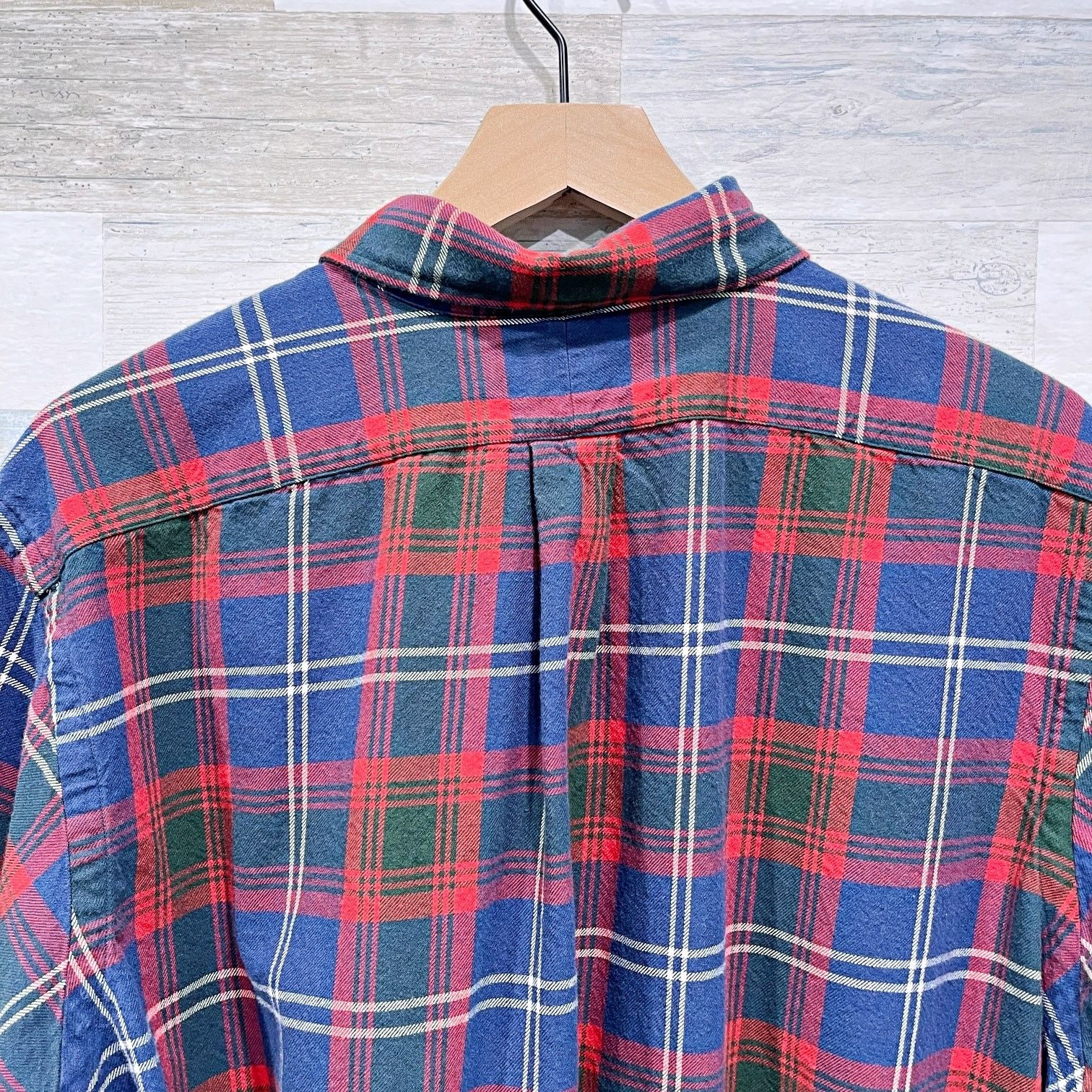 Ralph Lauren Ralph Lauren Vintage 90s Flannel Shirt Red Blue Plaid XL Size US XL / EU 56 / 4 - 4 Thumbnail