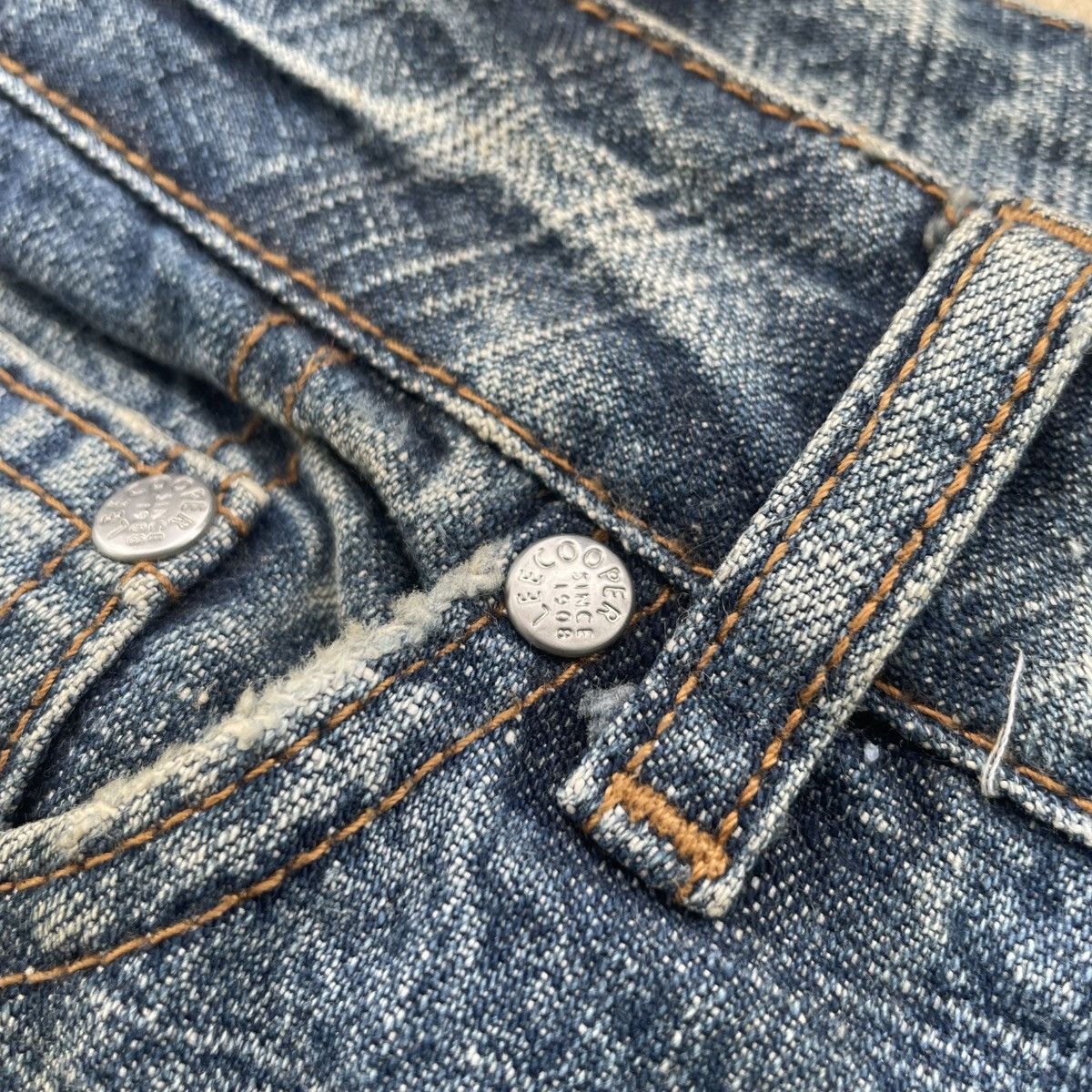 If Six Was Nine Y2K Lee Cooper Bootcut Flare Distressed Mud Washed Jeans Size US 32 / EU 48 - 6 Thumbnail