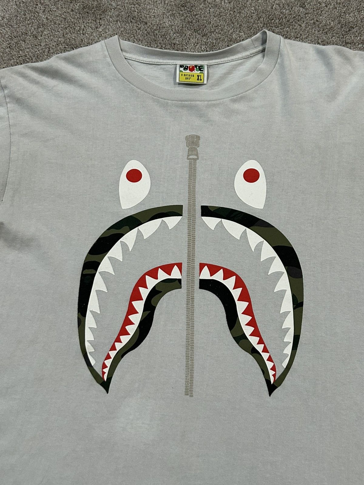 Bape 1st Camo Shark Tee Size US XL / EU 56 / 4 - 3 Thumbnail