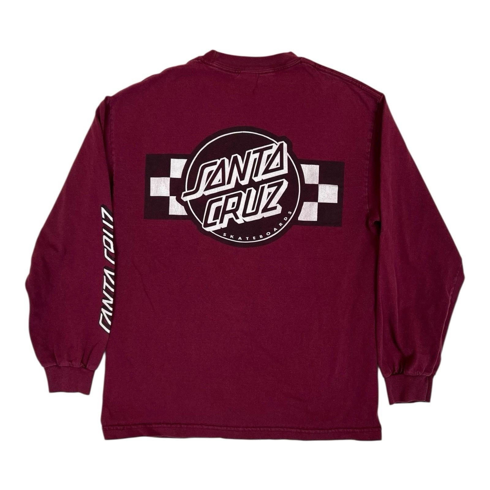 Santa Cruz Skateboards Vintage Santa Cruz Skateboard Long Sleeve T-Shirt Size M Dou Size US M / EU 48-50 / 2 - 1 Thumbnail