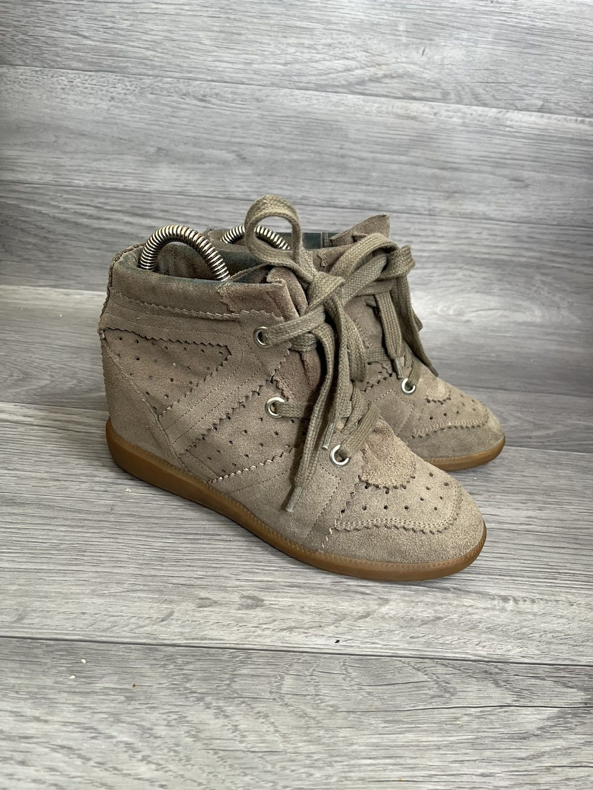 Isabel Marant Isabel marant bobby suede wedge boots y2k, ash Size US 7 / IT 37 - 6 Thumbnail