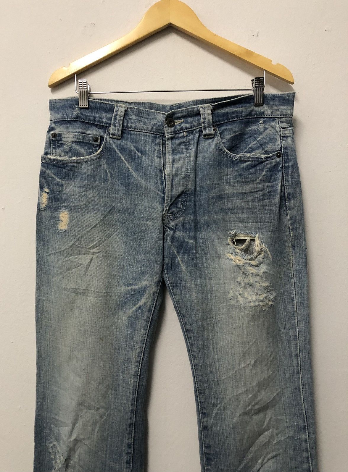 Boycott Vintage Boycott Japan Distressed Jeans Size US 35 - 3 Thumbnail