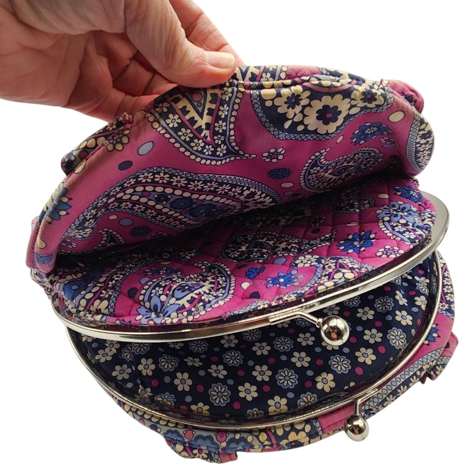 Vera Bradley Vera Bradley Quilted Paisley Clasp-Top Handbag Size ONE SIZE - 5 Thumbnail