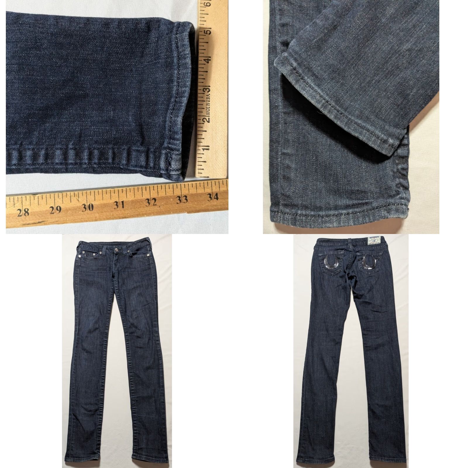 True Religion TRUE RELIGION SKINNY Denim Blue Jeans 27 5-Pocket USA Women Recycled? Size 27" / US 4 / IT 40 - 10 Thumbnail